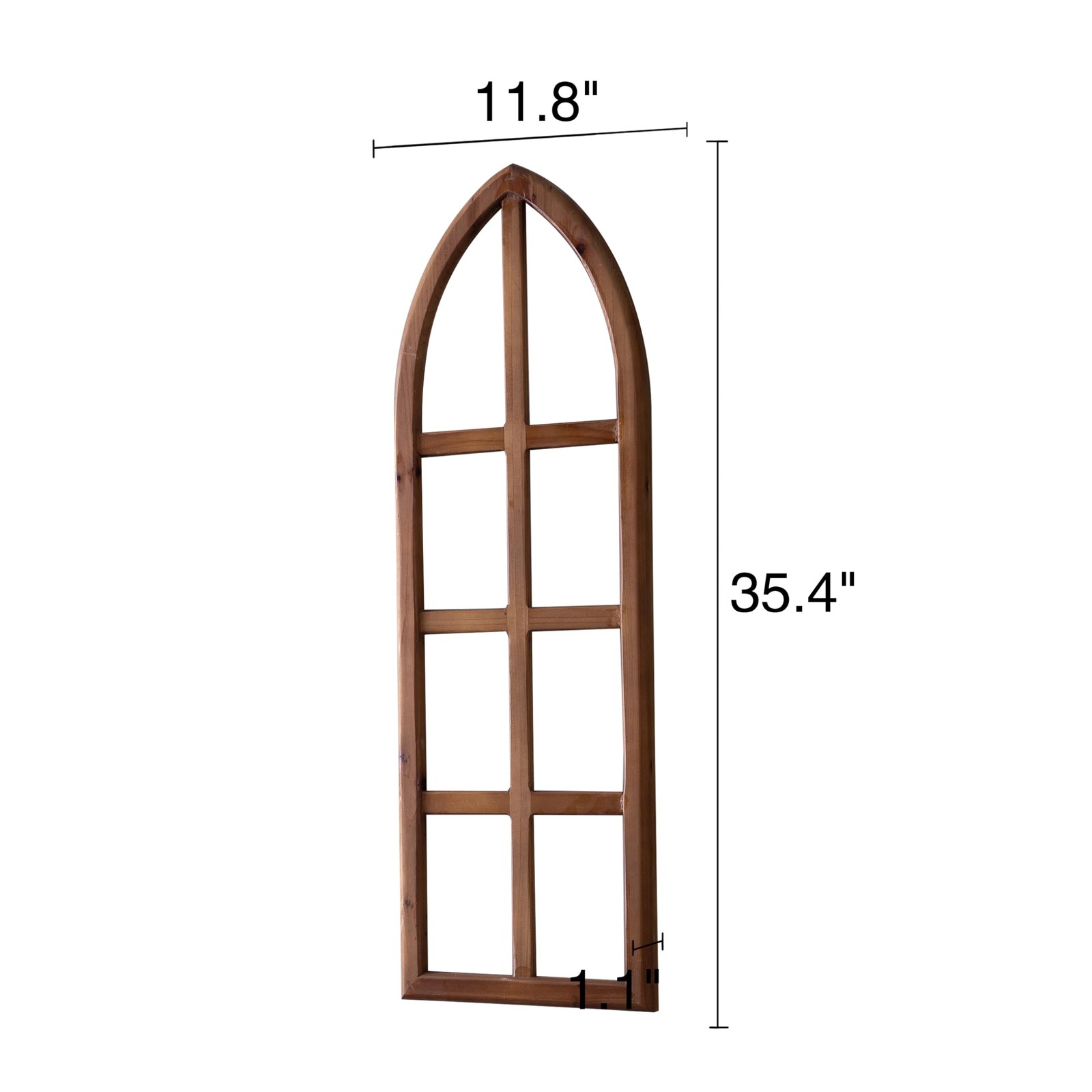 Farmhouse Arch Window Frames Wall Decor, 1 PC, 12 X 36 Inches
