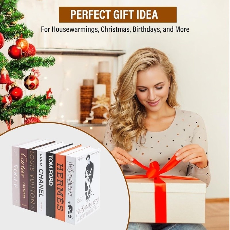 Cardboard Decorative Book Set Lightweight Display Props Modern Home Decor New