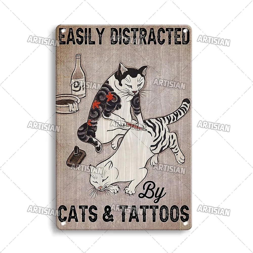 Artisian Tattoo Retro Tin Metal Signs Poster Job Tin Plaque Hobby Decorative Pla