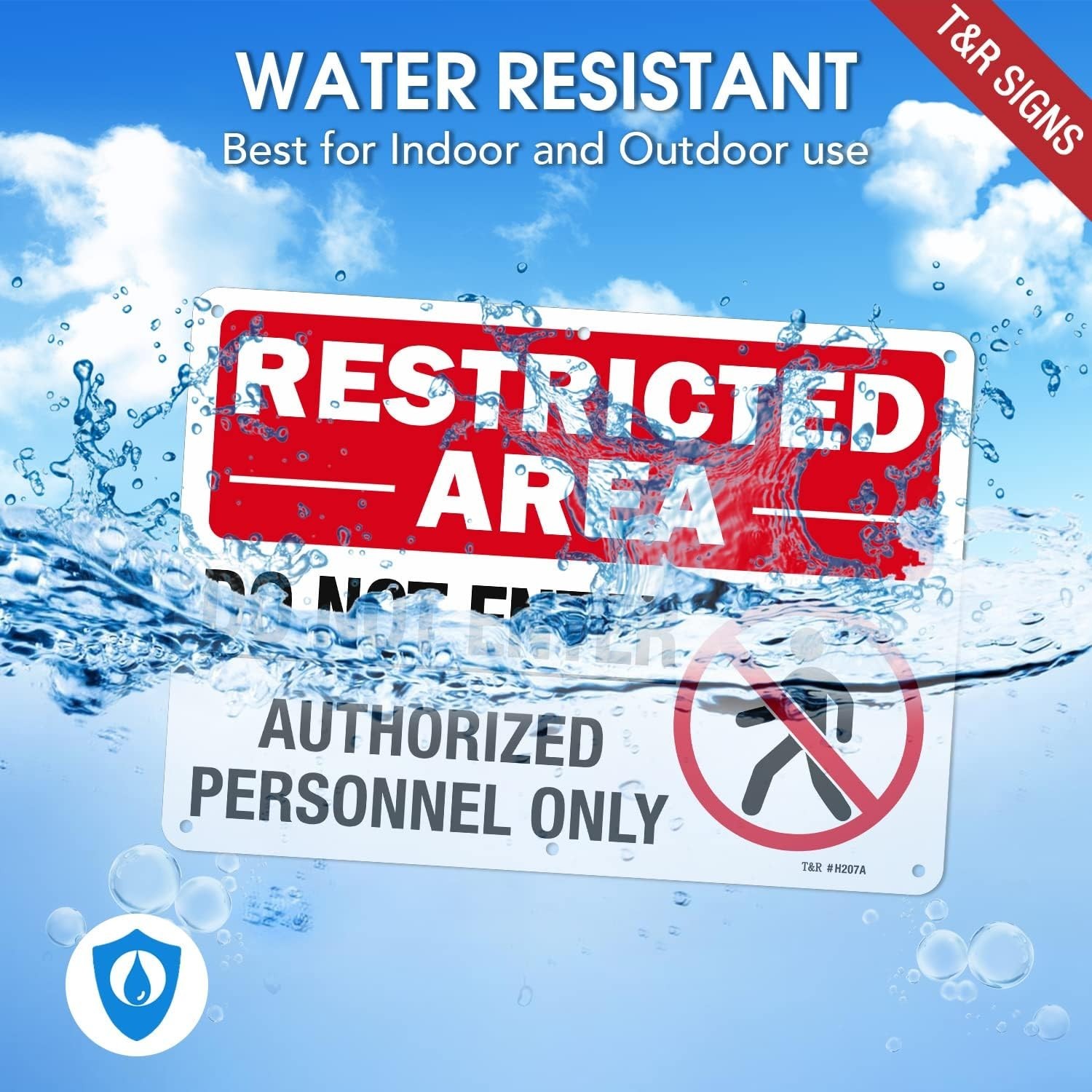 Waterproof Do Not Enter Sign, 2 Pack