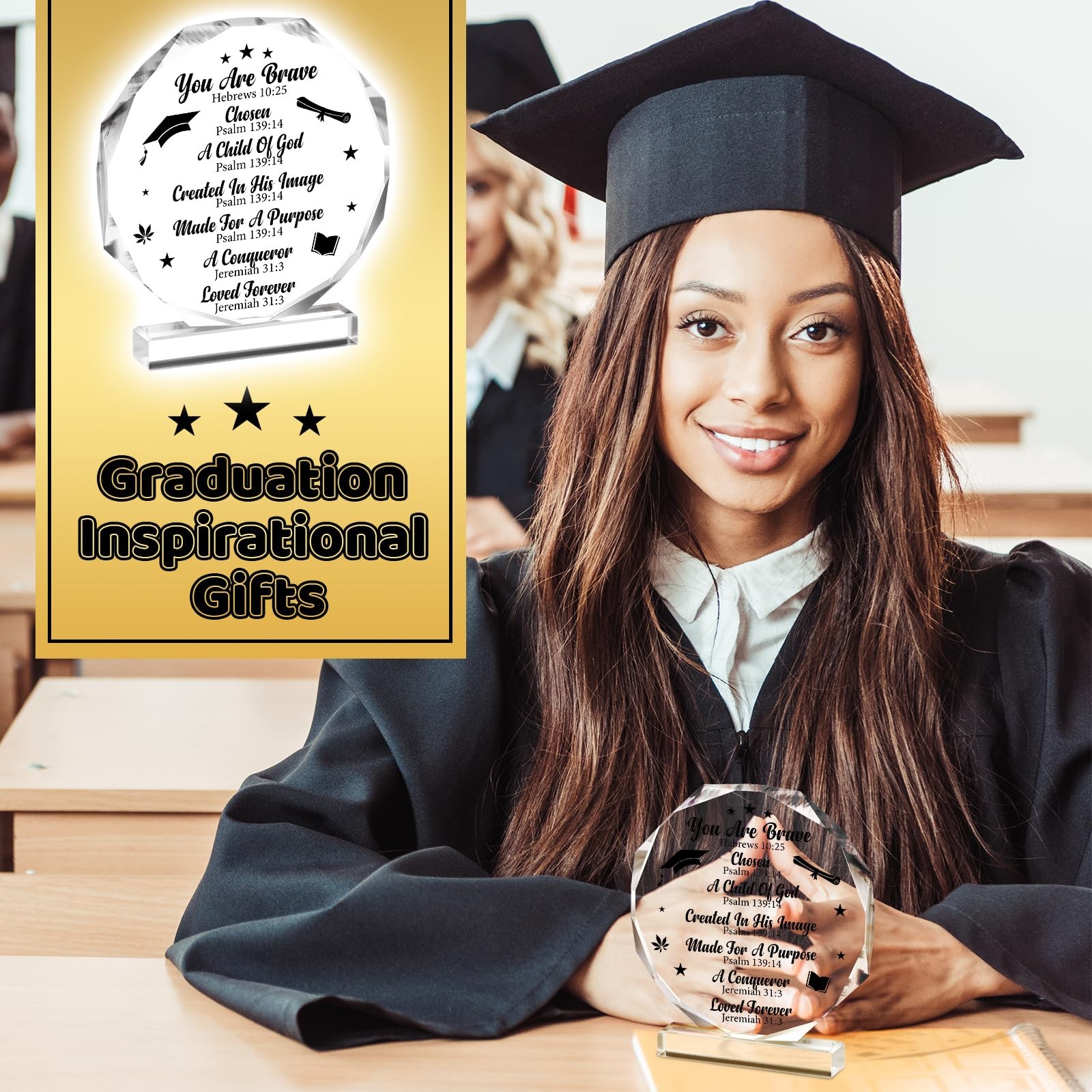 2026 Graduation Christian Inspirational Acrylic Gifts for Women Her Him Colle…