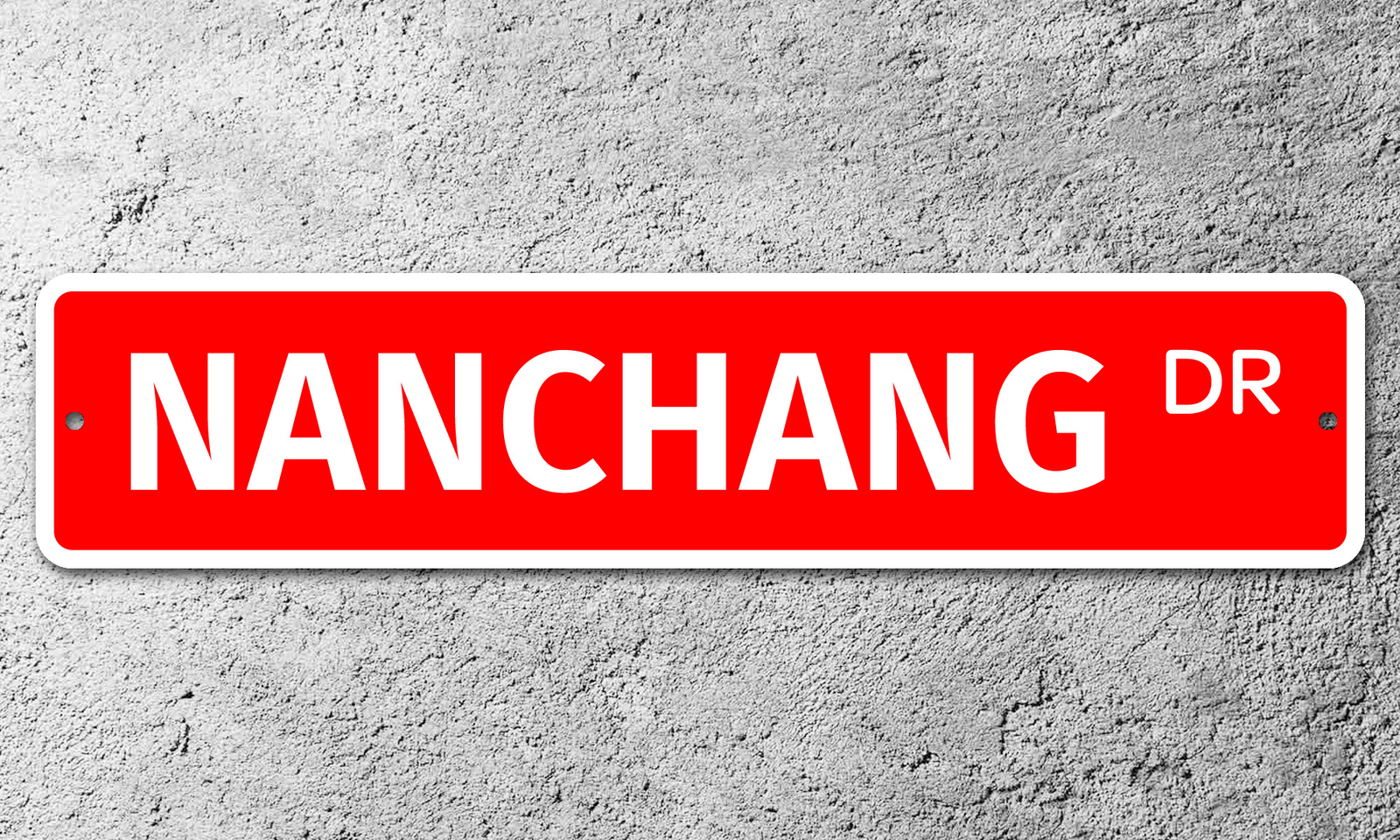 6835 SS Nanchang 4″ x 18″ Novelty Street Sign Aluminum