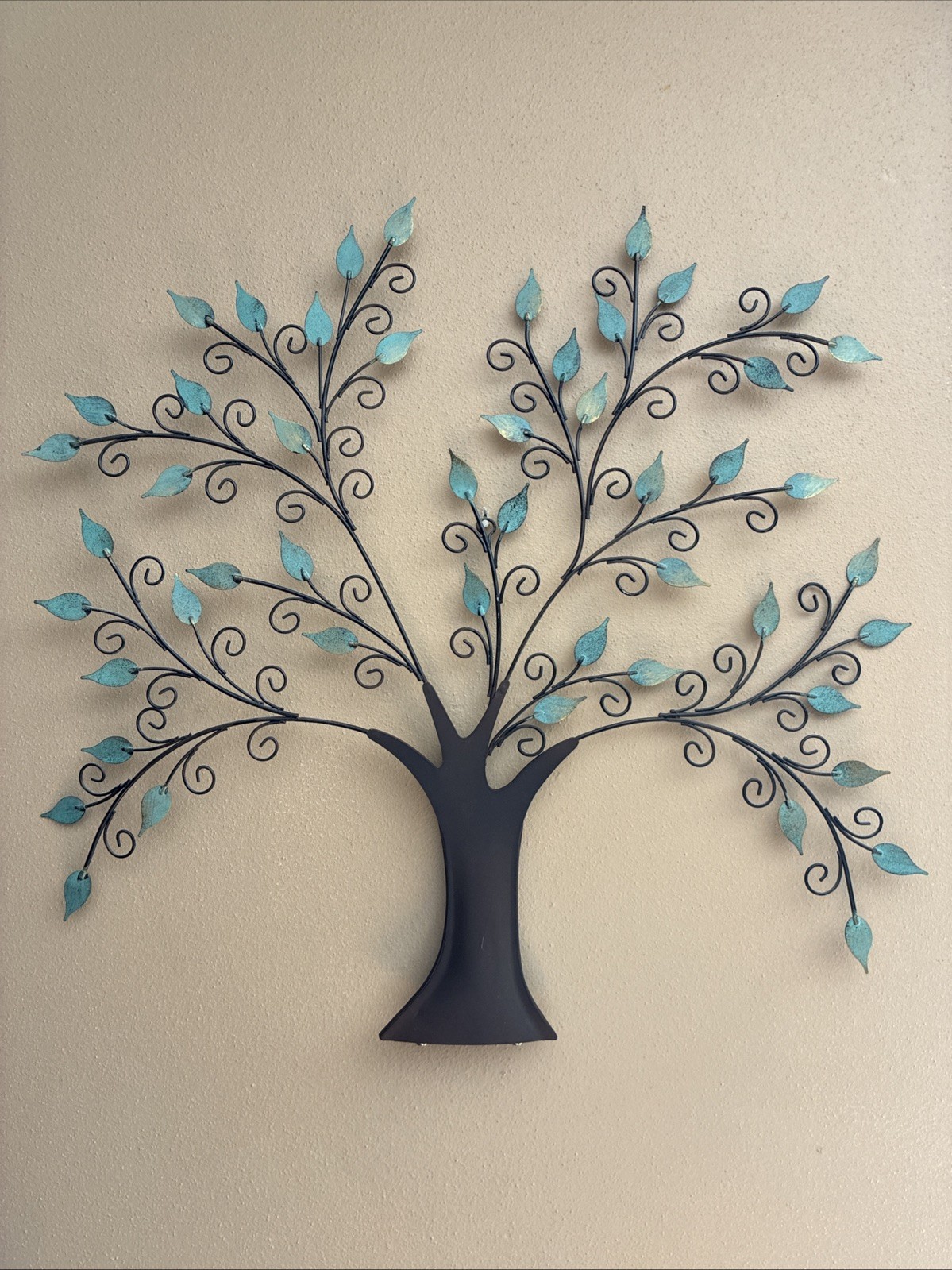 Tree Of Life Wall Decor Large Metal 21-1/2 X 22 No Base.