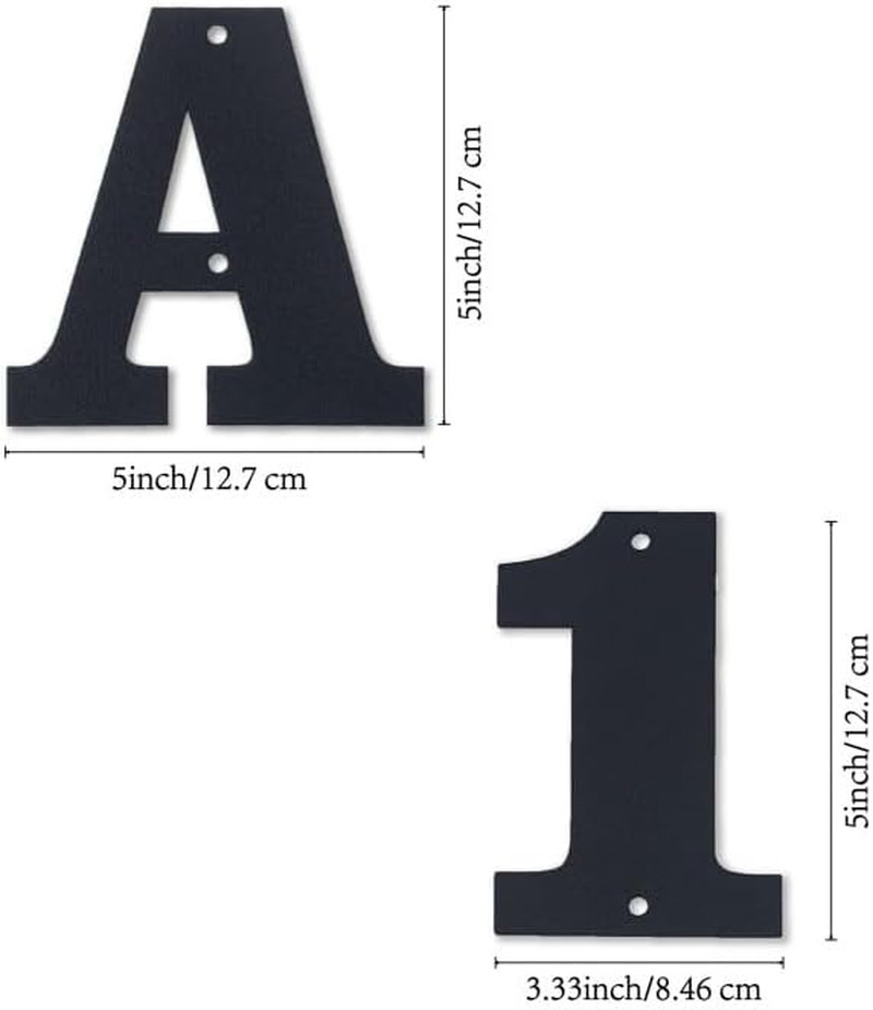 5 Inch House Numbers and Metal Letters for Outdoor Signs – Coated Address Letter