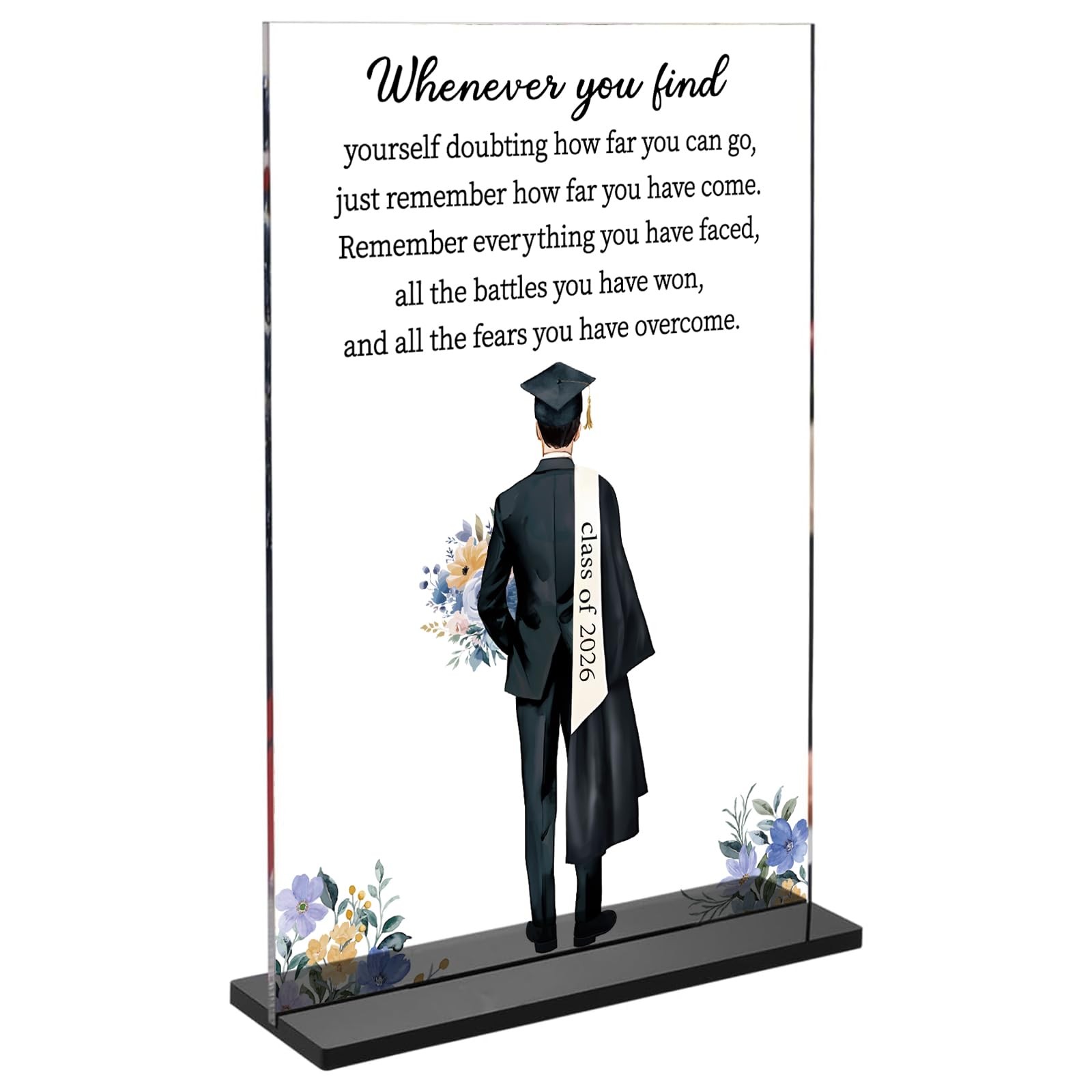 Inspirational Class of 2026 Graduation Gifts for Boys Men Son Senior Class of…