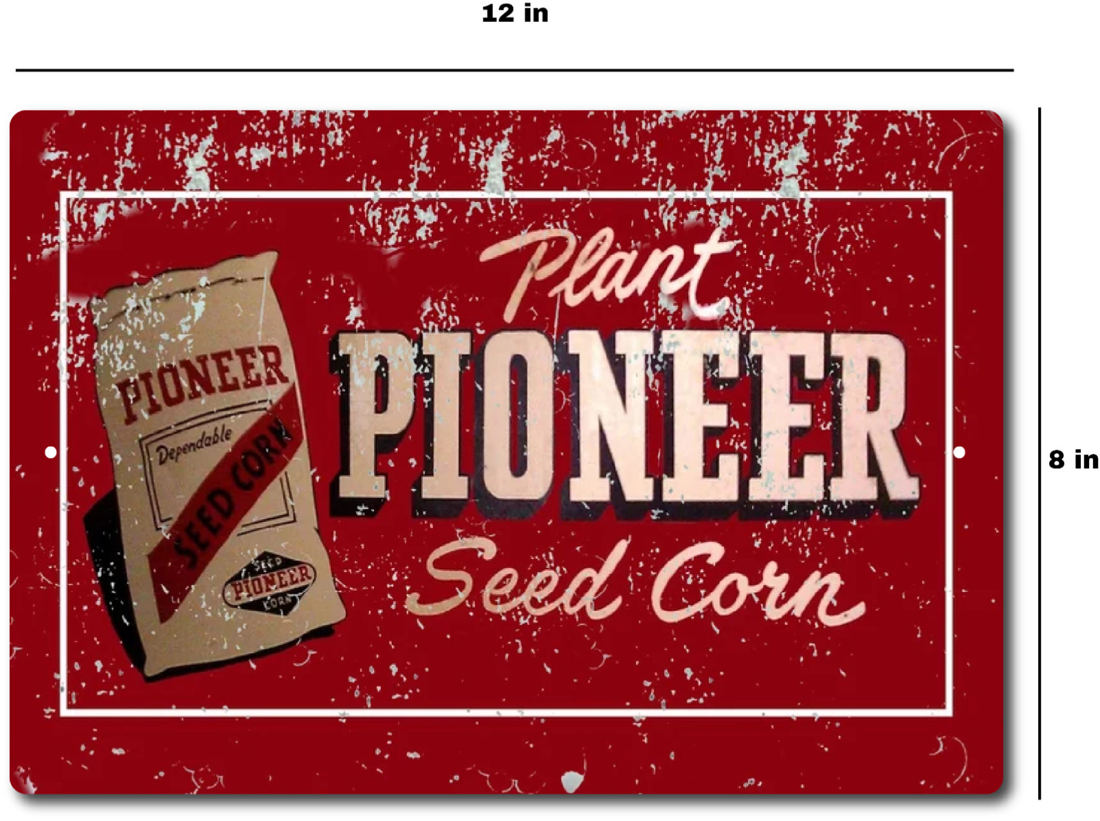 Farm Sign PLANT PIONEER CORN Tin Sign Farm Country Farmhouse Decor Farmer GiftS
