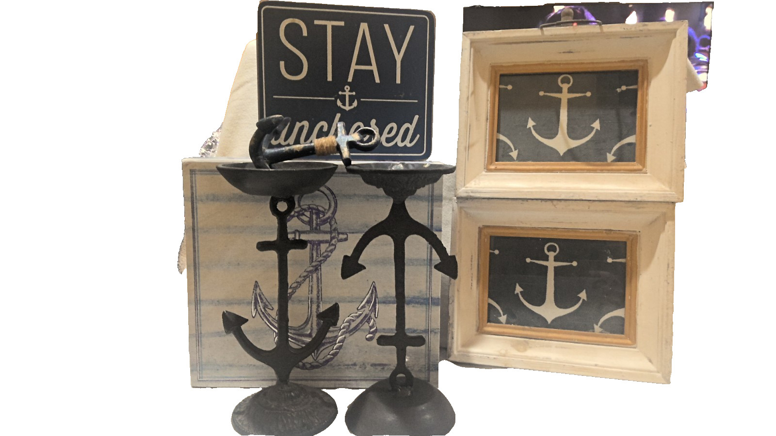 STAY ANCHORED NAUTICAL COLL, PERFECT SET TO CHANGE ANY ROOM INTO A POOL HOUSE