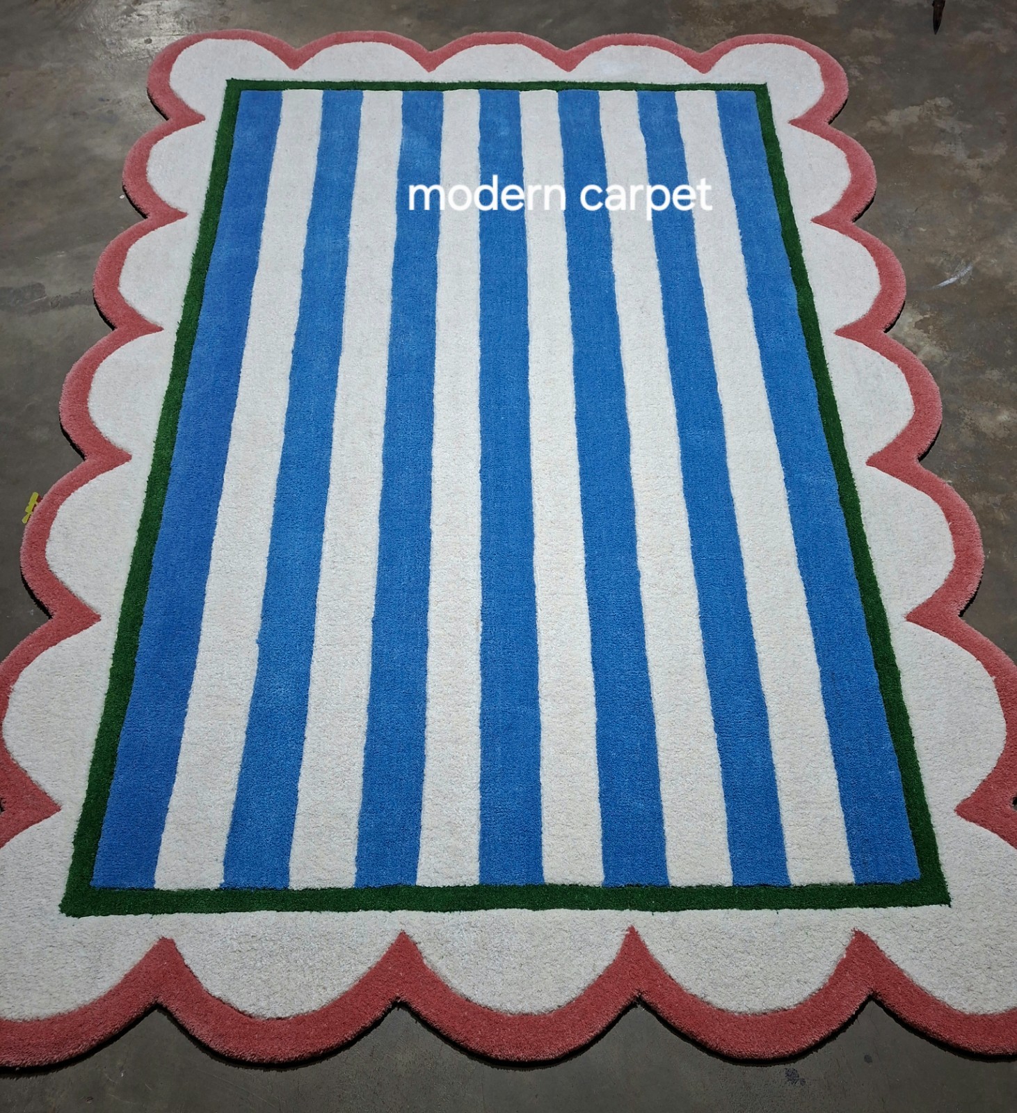 Striped Runner Rug, Long Hallway Rug, Modern Area Rug Bedroom Kitchen Runner Rug