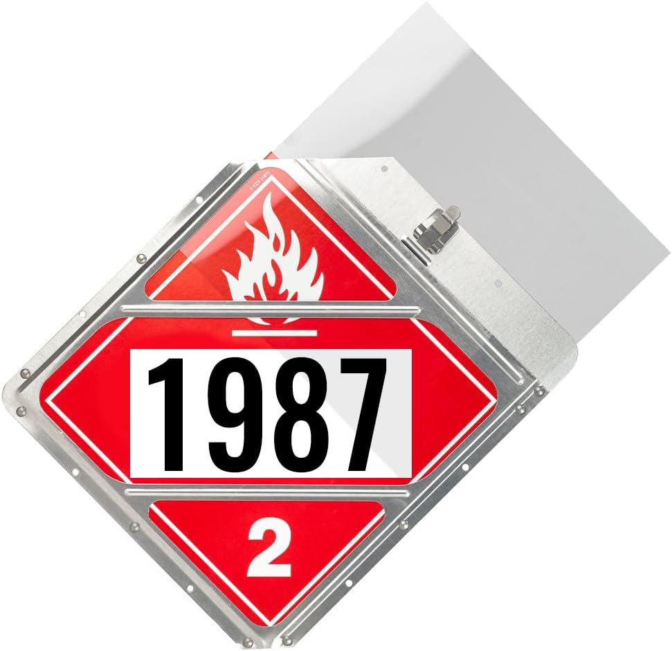 6 Pack Shield for Hazmat Placard Holder, 10.75” X 10.75” Clear Shields Made with