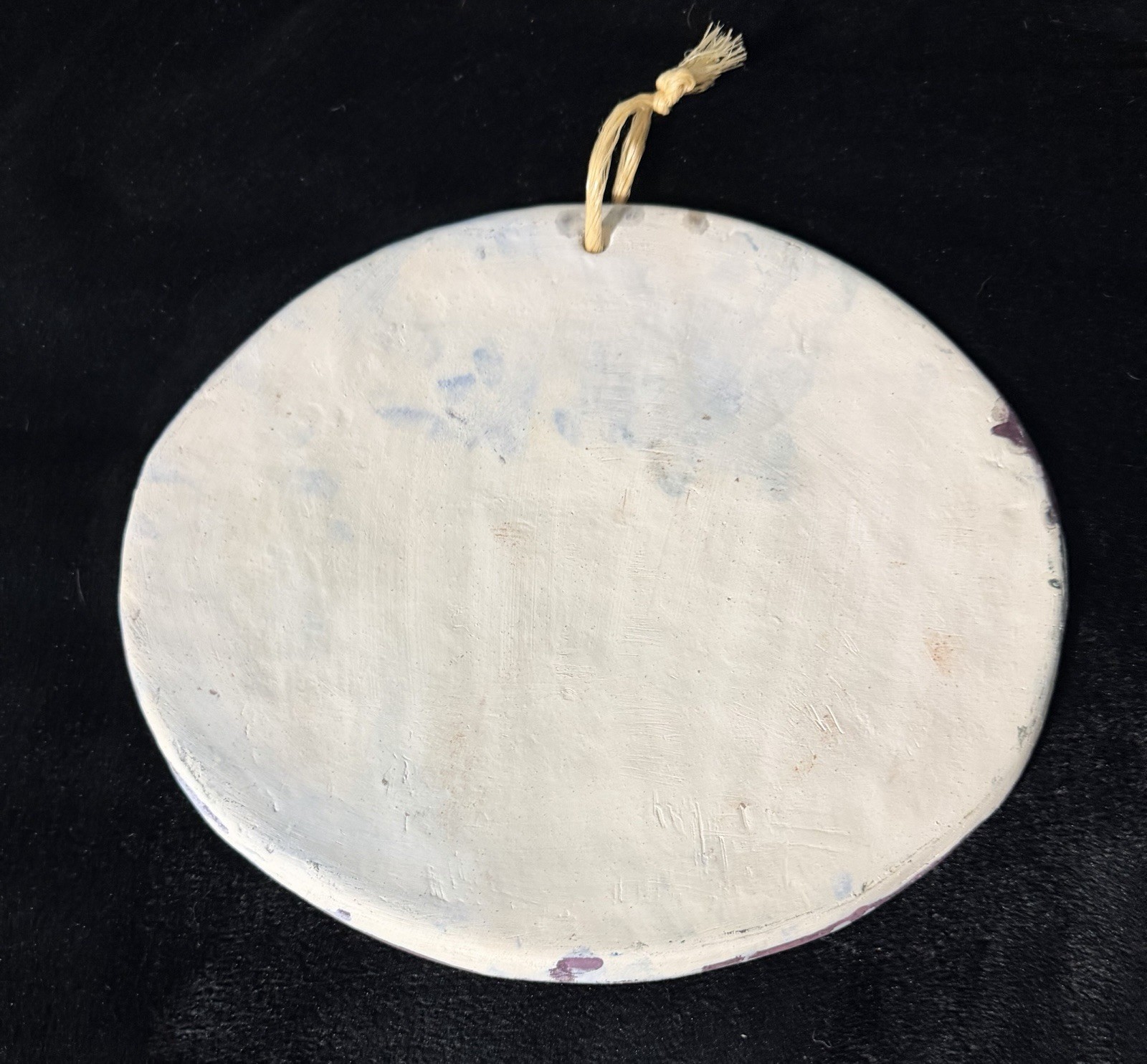 Handmade Sun & Moon Stars Plaster Wall Hanging Plaque, Multicolor, Hand Painted