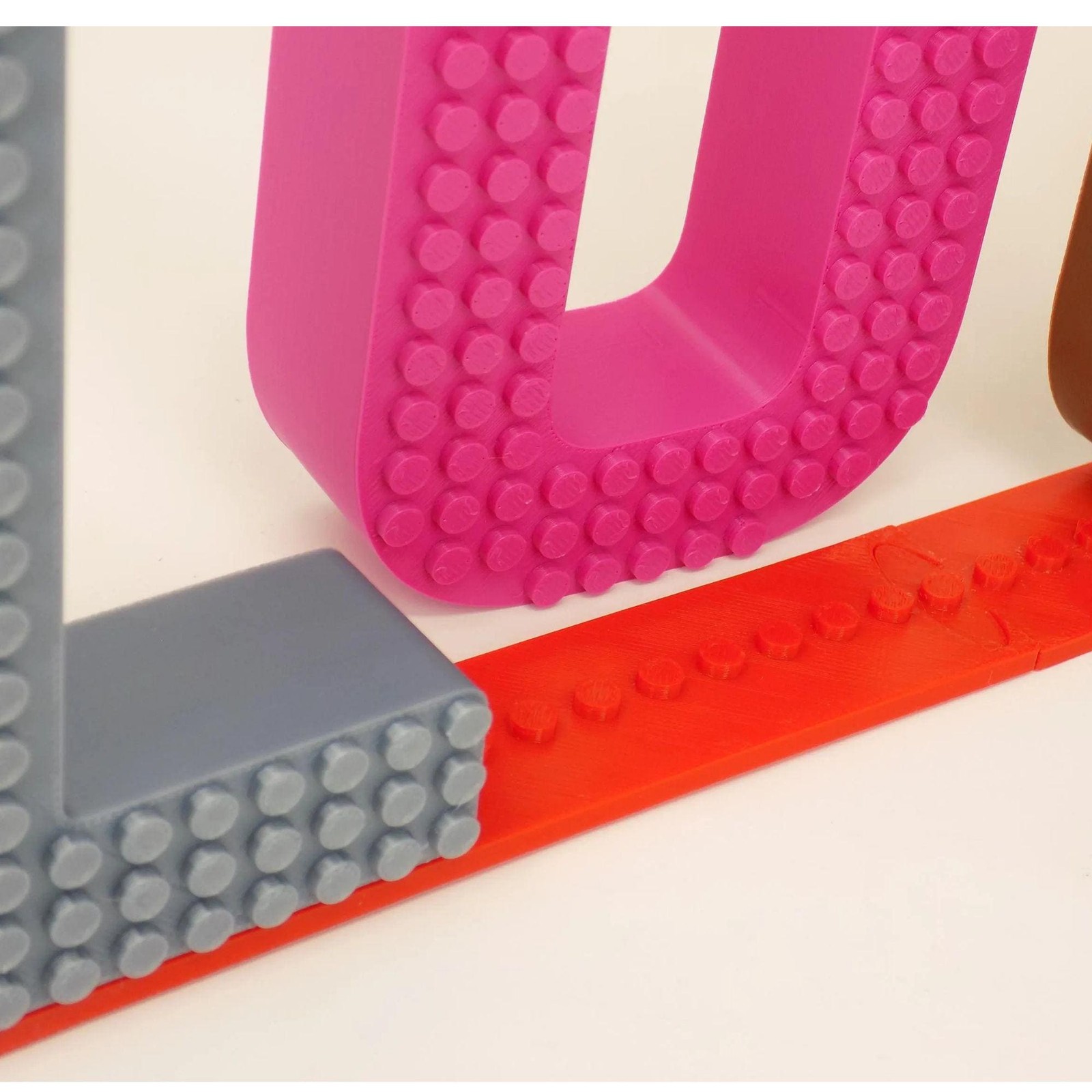 Custom 3D Brick Name Sign – Personalized Large Building Block Letters – Bday