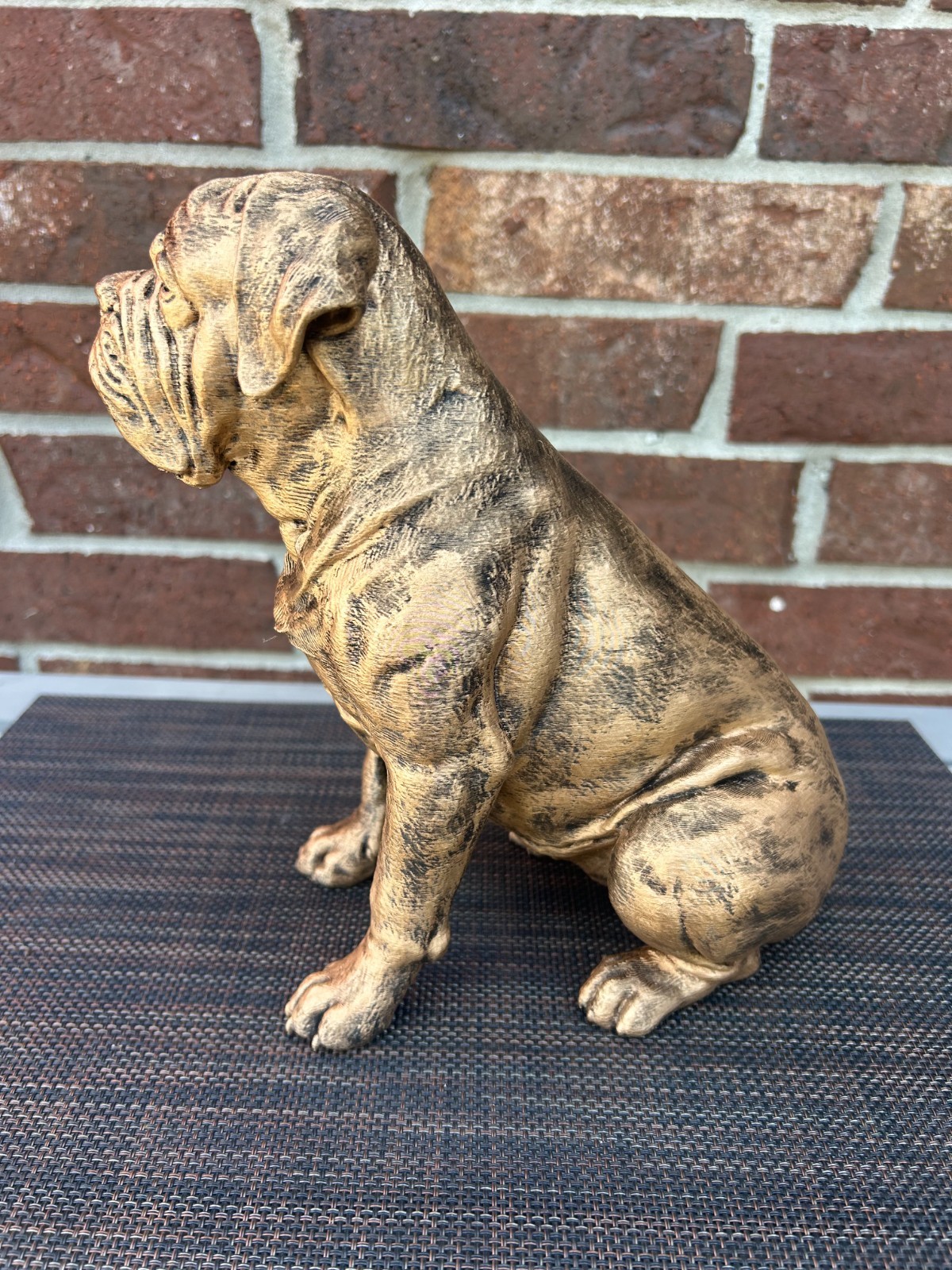English Mastiff Statue 3d Printed Hand Painted Weighted Personalized Decor