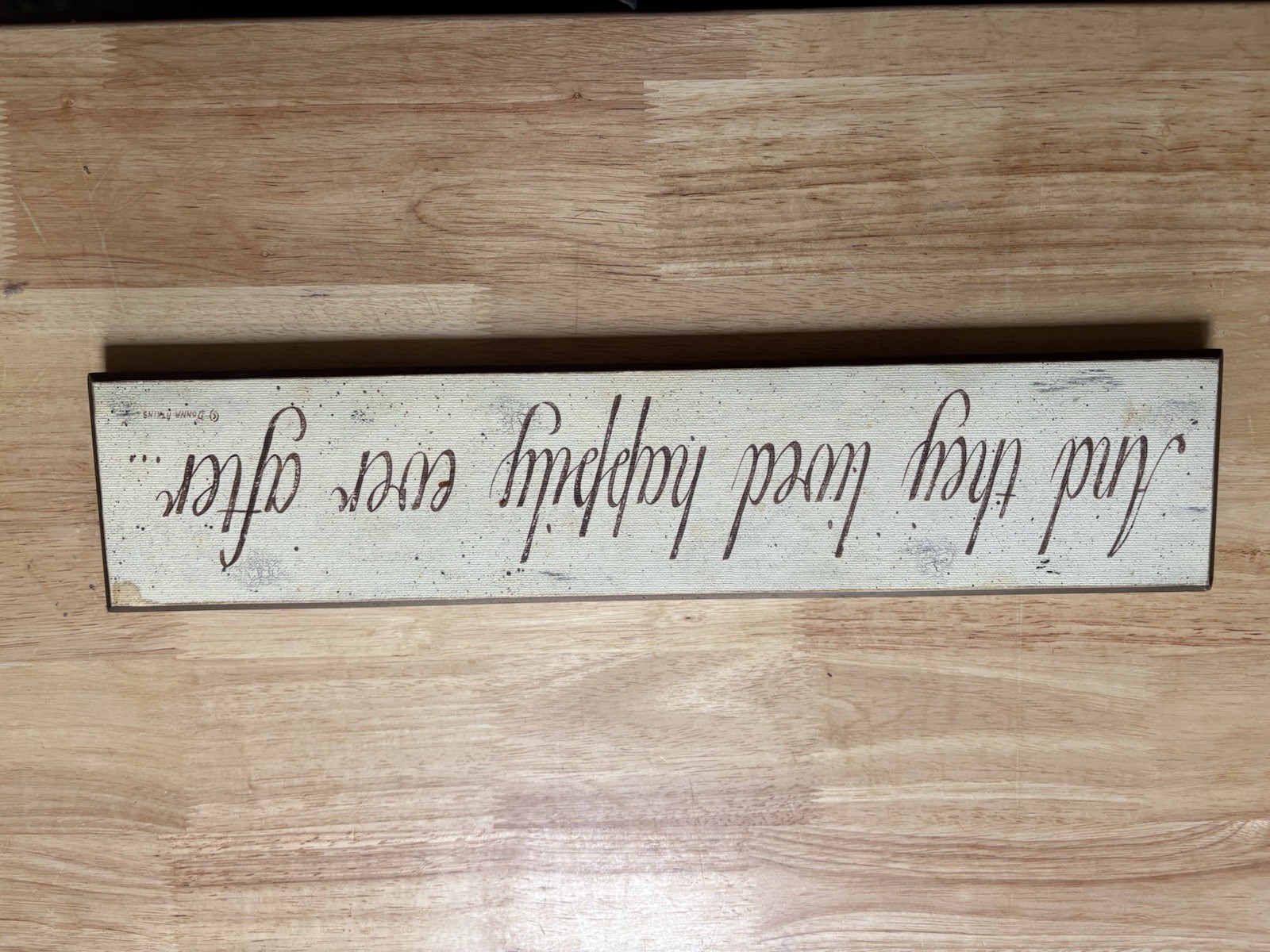 Joanne Fink Inspirational Quote Wood Wall Sign Beige Brown Decorative Plaque