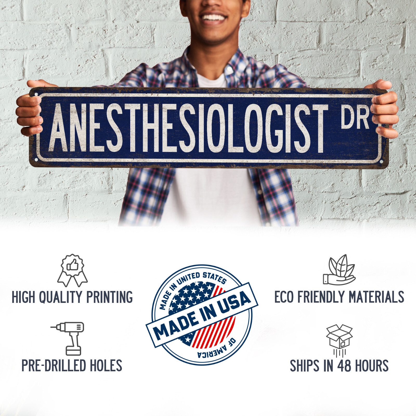 Anesthesiologist Street Sign Gift Doctor’s Office Anesthesiology 104180021055