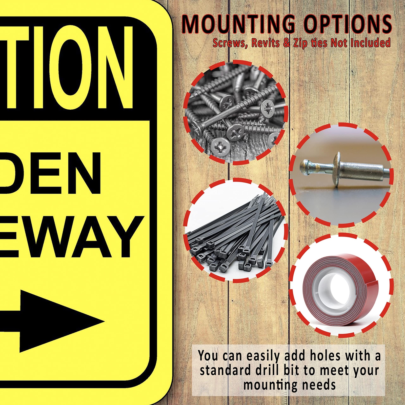 Caution Hidden Driveway Right Arrow Outdoor Signs Street Signs Outdoor Sign Road
