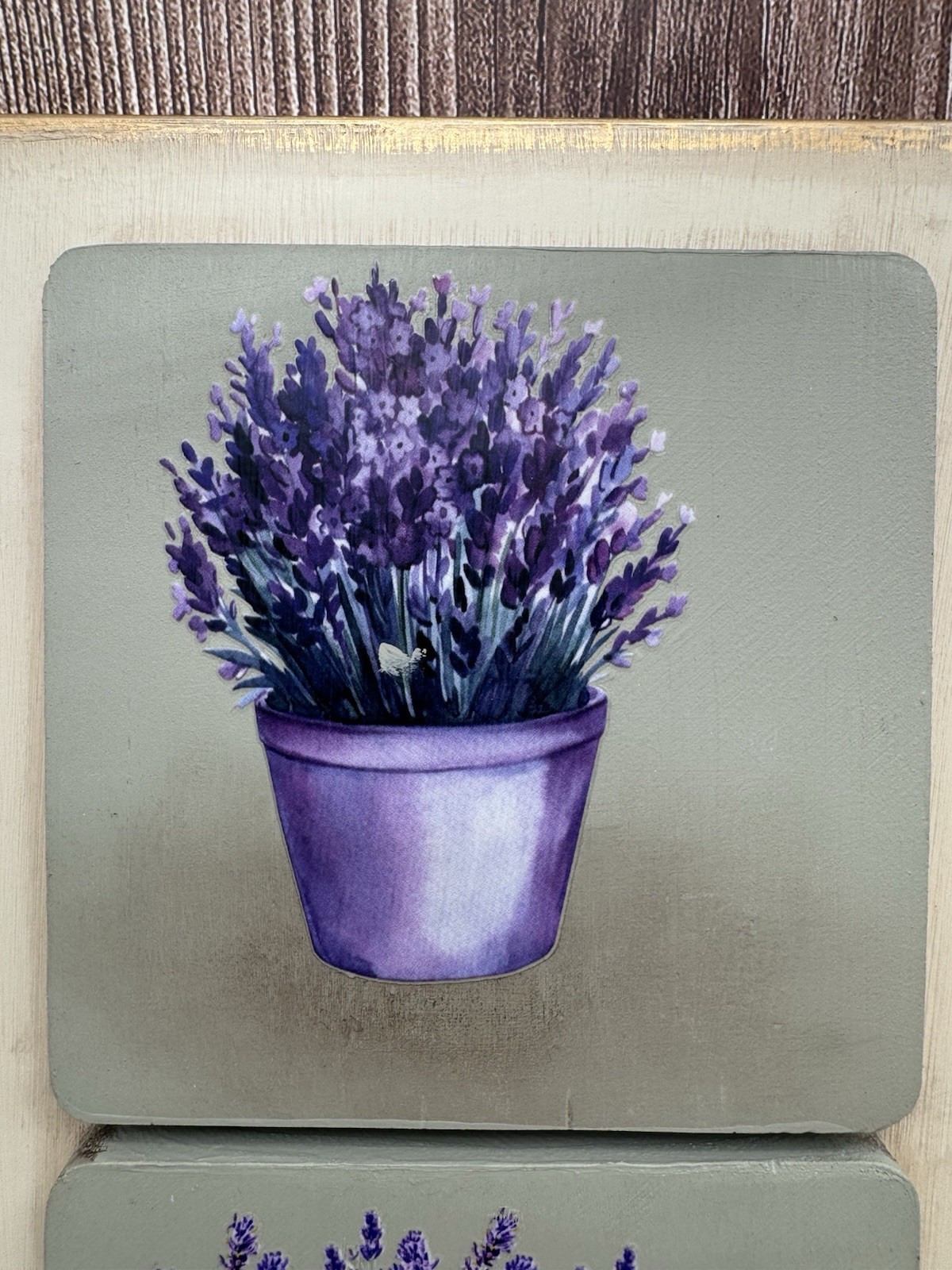 Lavender Wall Art Farmhouse Rustic Botanical Floral French Country Decor