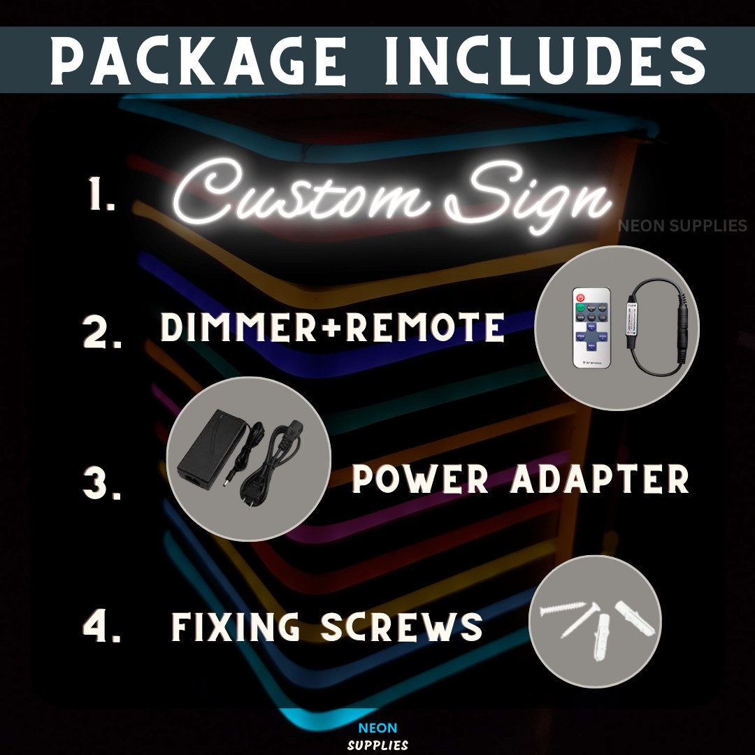 Any Text HERE Any Name Personalize LED Neon Light Sign Custom Made Customized