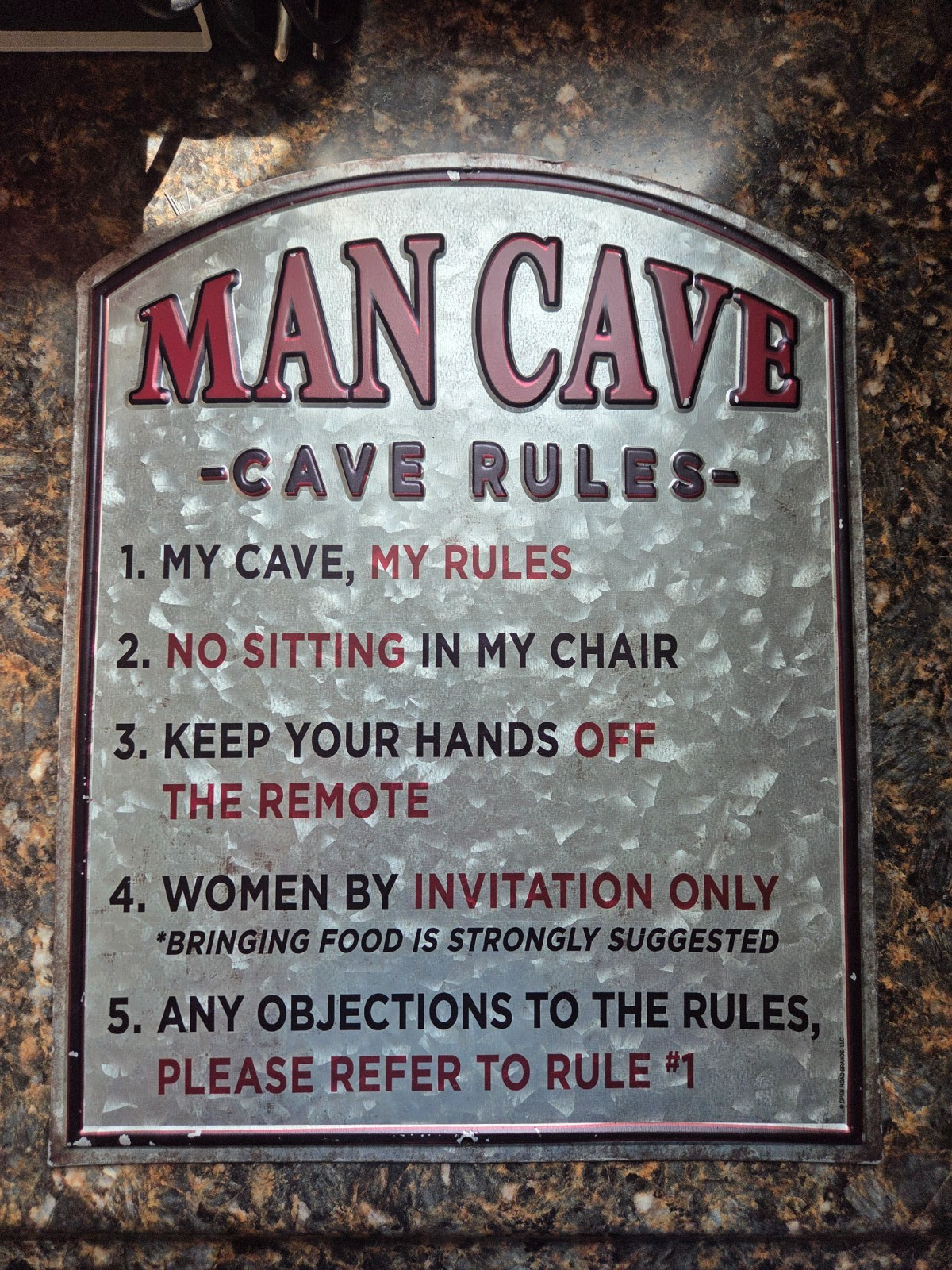 Random assortment of signs