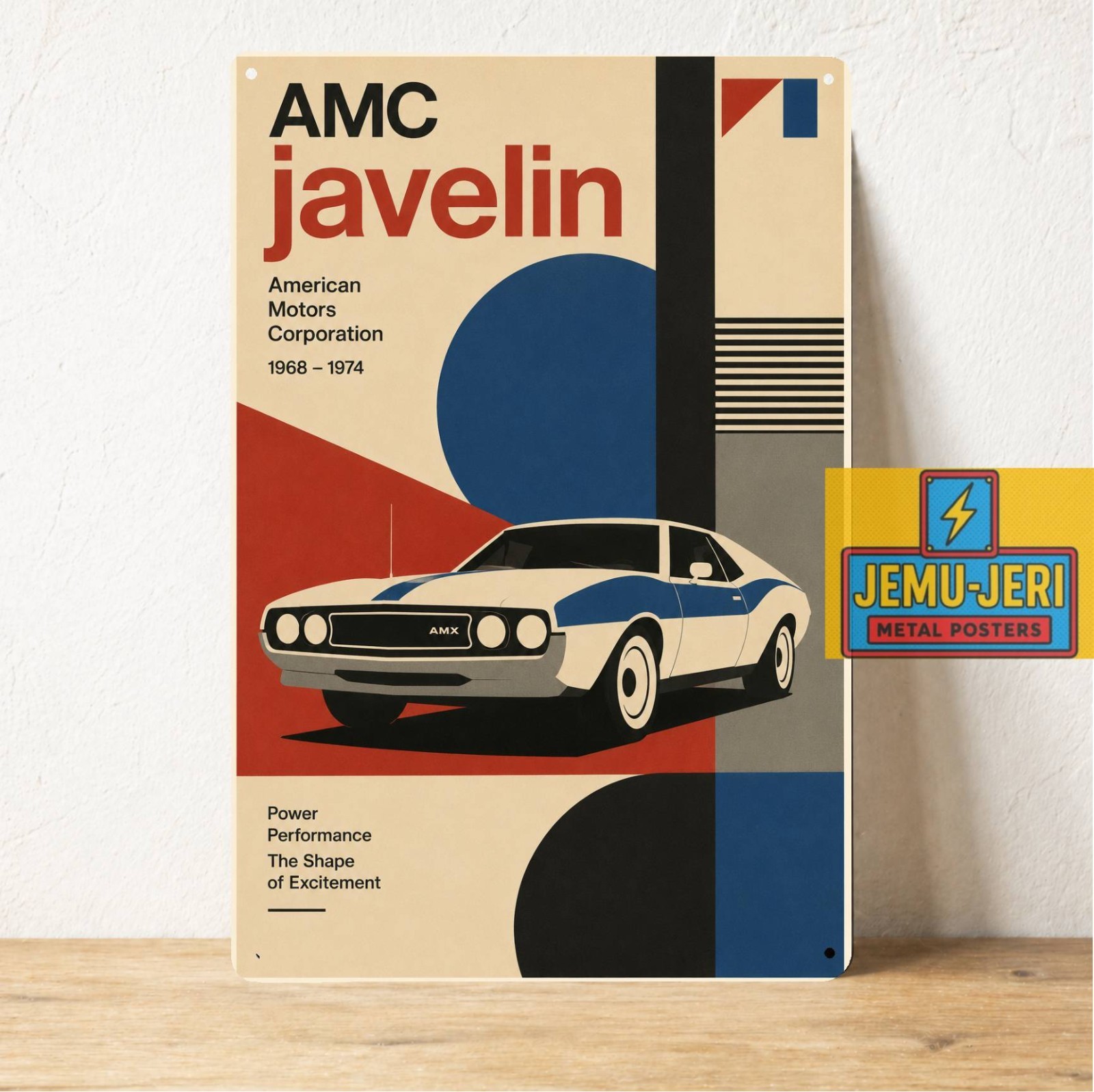 Amc Javelin Car Metal Poster Tin Sign 8*12″inch
