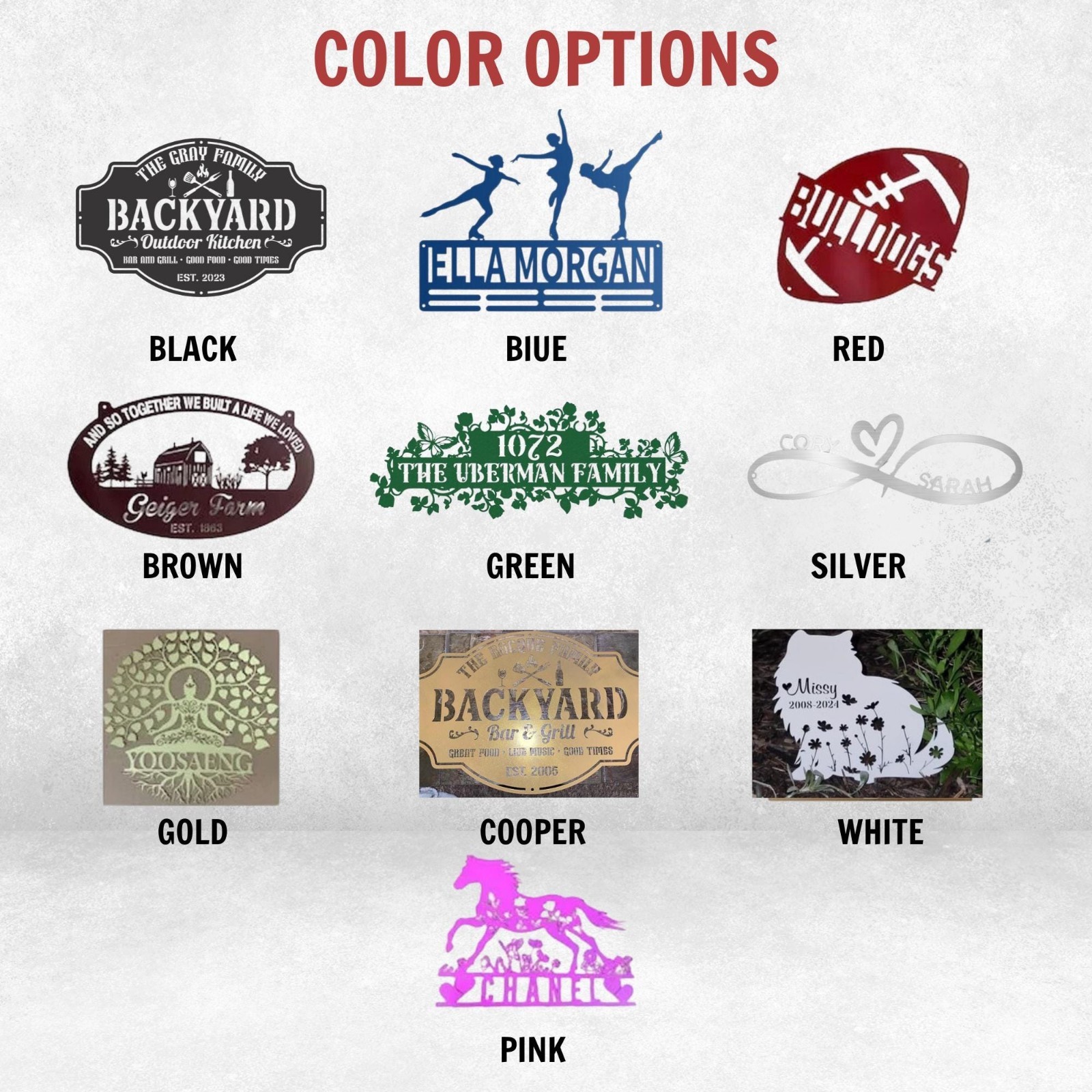 Personalized Your Metal Farm Sign, Farmhouse Metal Sign, Custom Ranch Sign