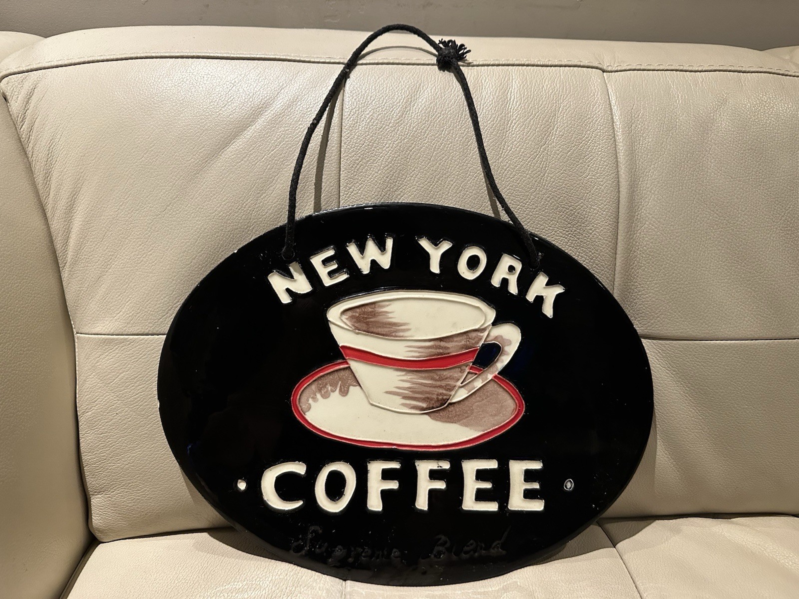 New York Coffee Supreme Blend Colorful Glossy Wall Hanging Picture 14″x11″