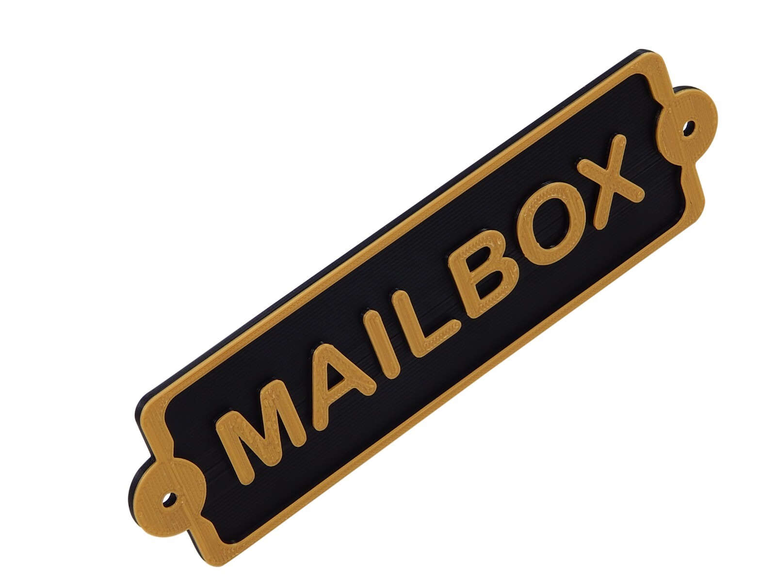 Plastic Mailbox Mail Box Sign Plaque Office or Home Décor Mount To Door Or Wall