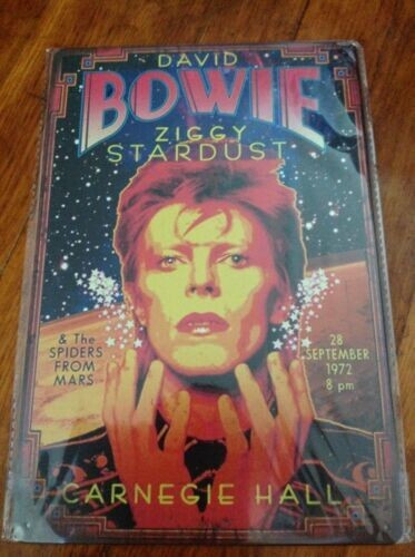 Rock Band Tin Signs..Kiss..Sabbath..Bowie..Alice in Chains & More