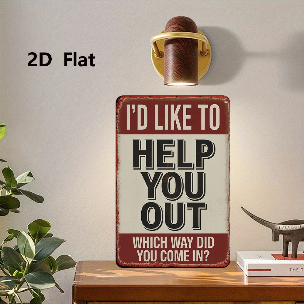 20.32*30.48 cm Metal Sign, Decorative Plaque, Wall Art