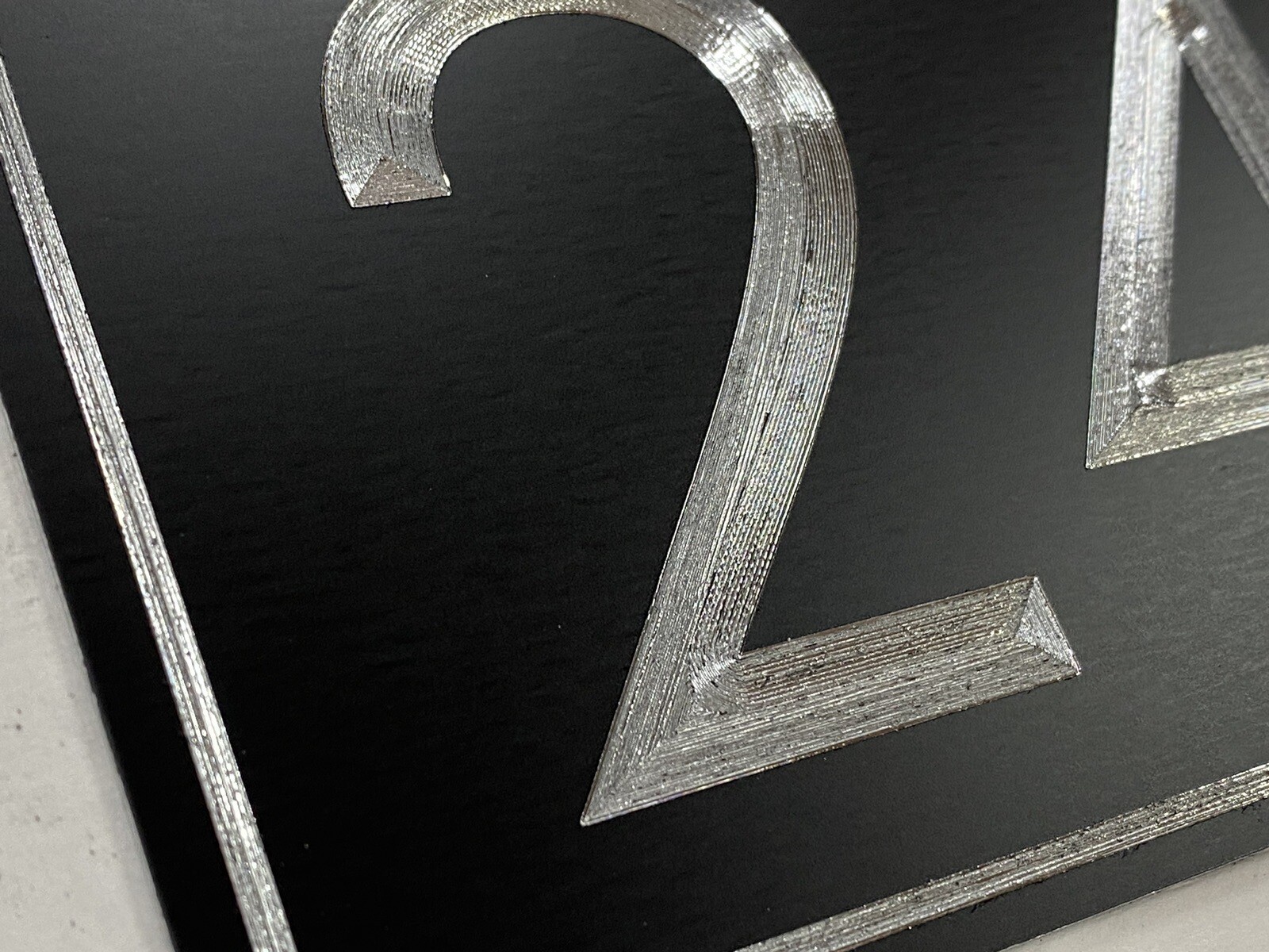 Engraved Personalized Custom House Home Number Street Address Metal 11×4 Sign