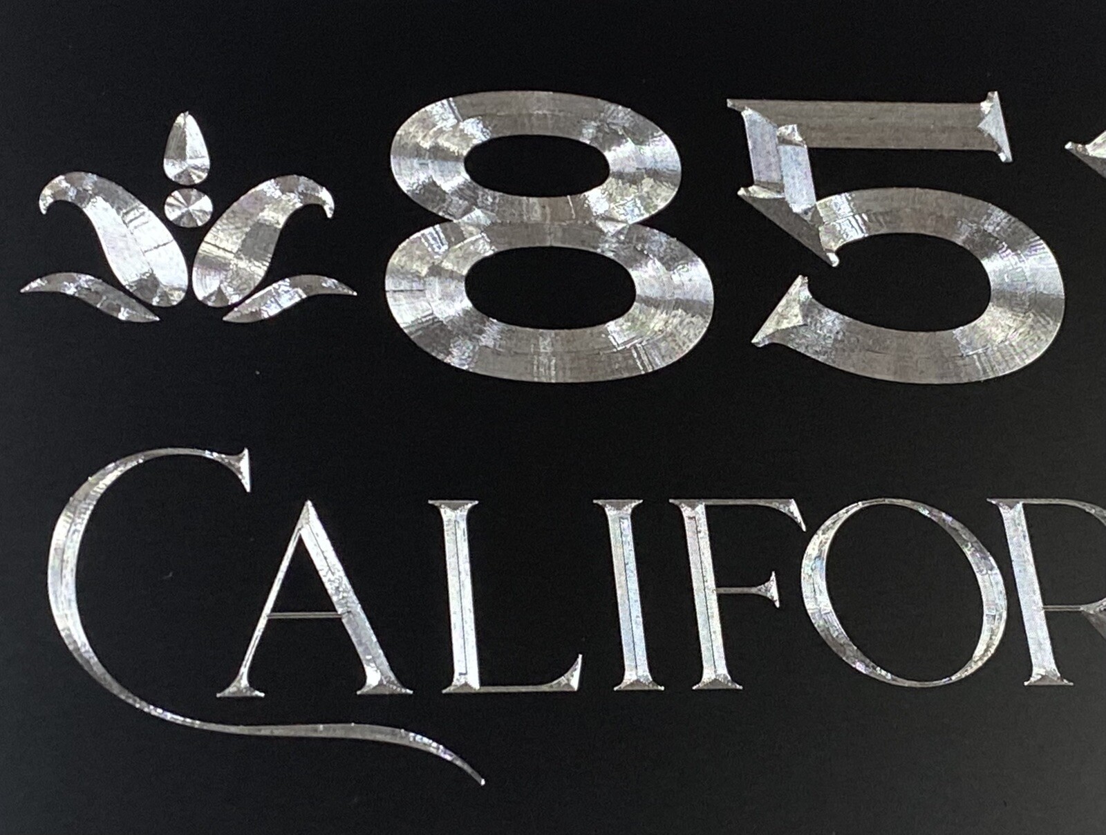 Engraved Personalized Custom House Home Number Street Address Metal 6×12 Sign
