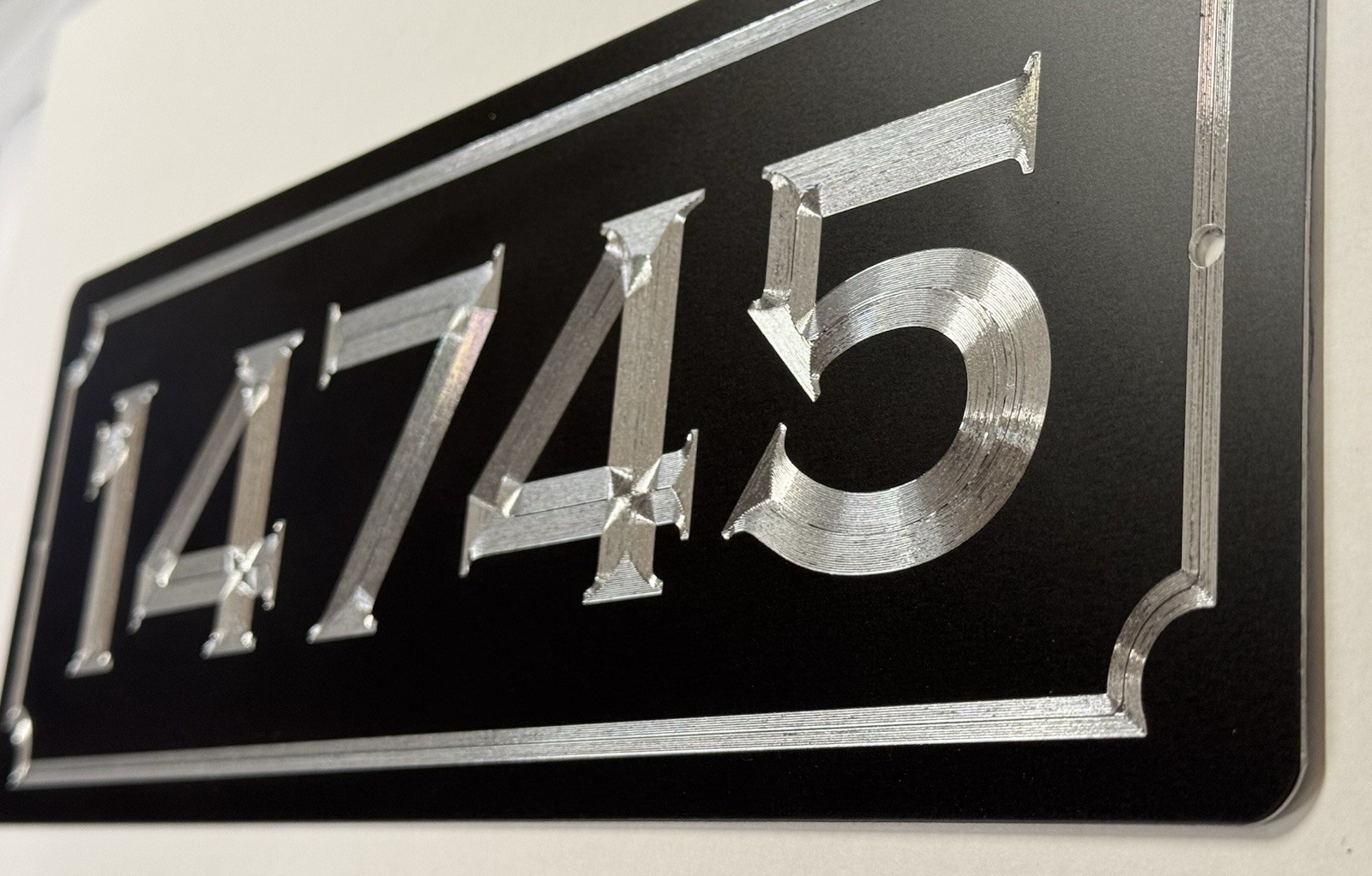 Engraved Personalized Custom House Home Number Street Address Metal 14×5 Sign