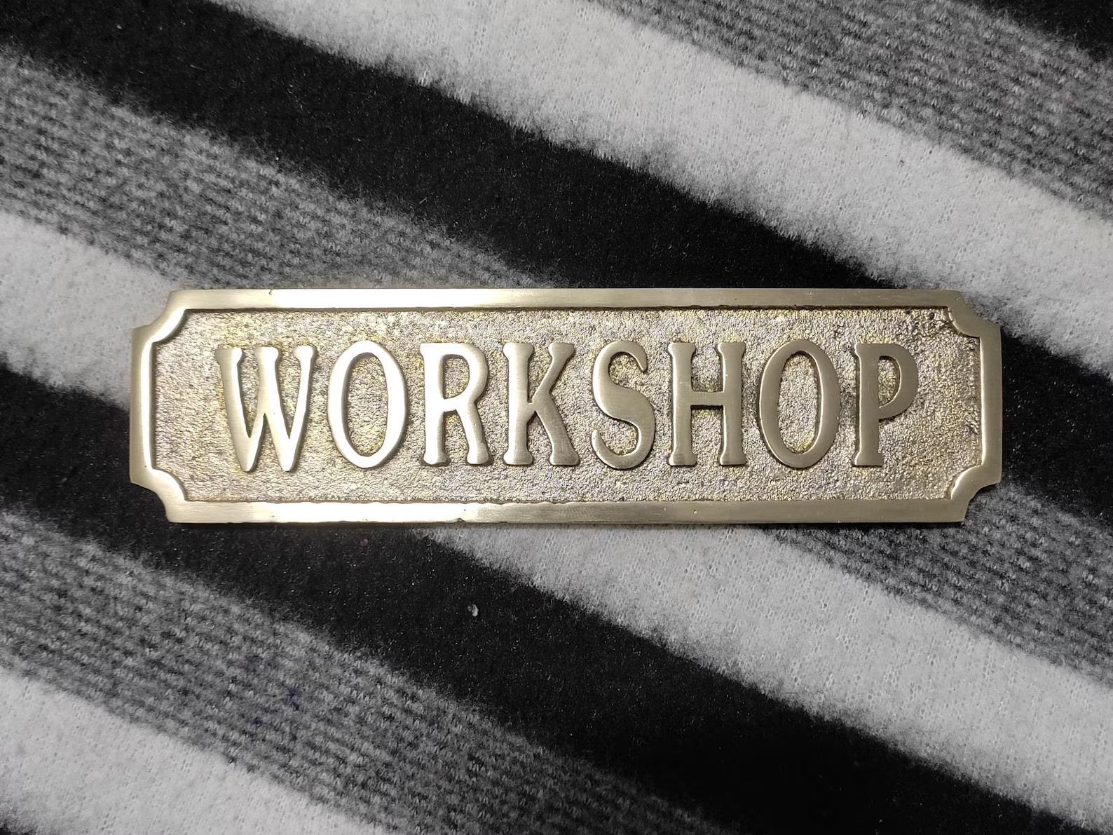 Customizable Solid Brass Plate Handmade Custom Name / Address Plaque Best Gift
