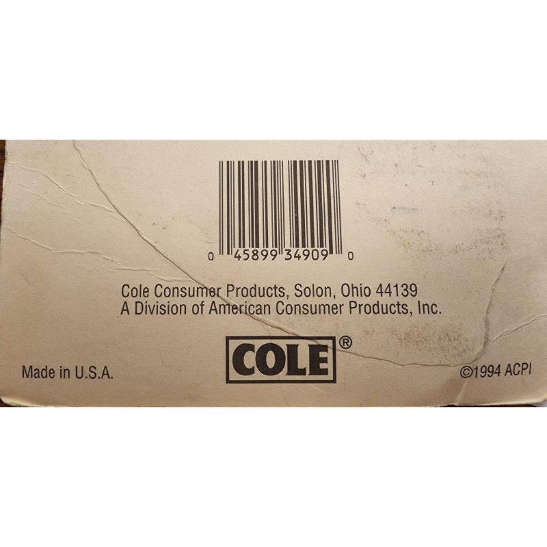 Cole Weatherproof Black House Number 9 – 6″ Tall with Screws Included