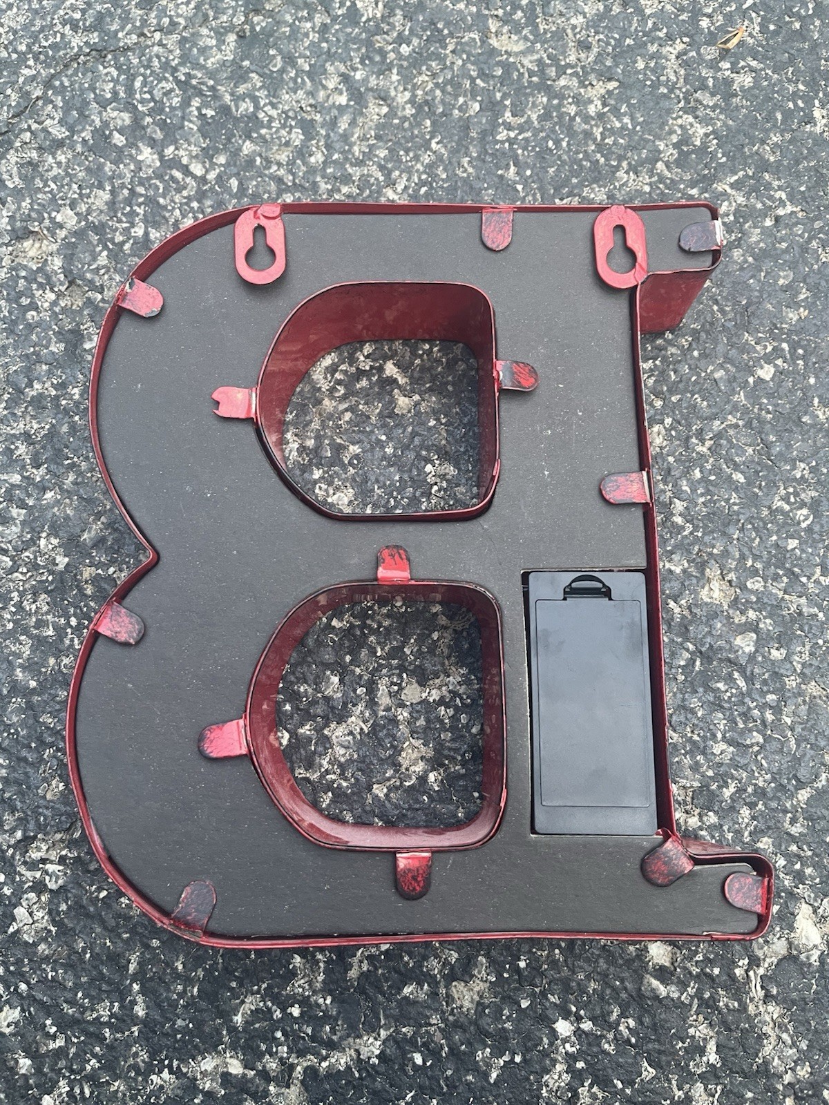 Marquee Metal “B” With Lights