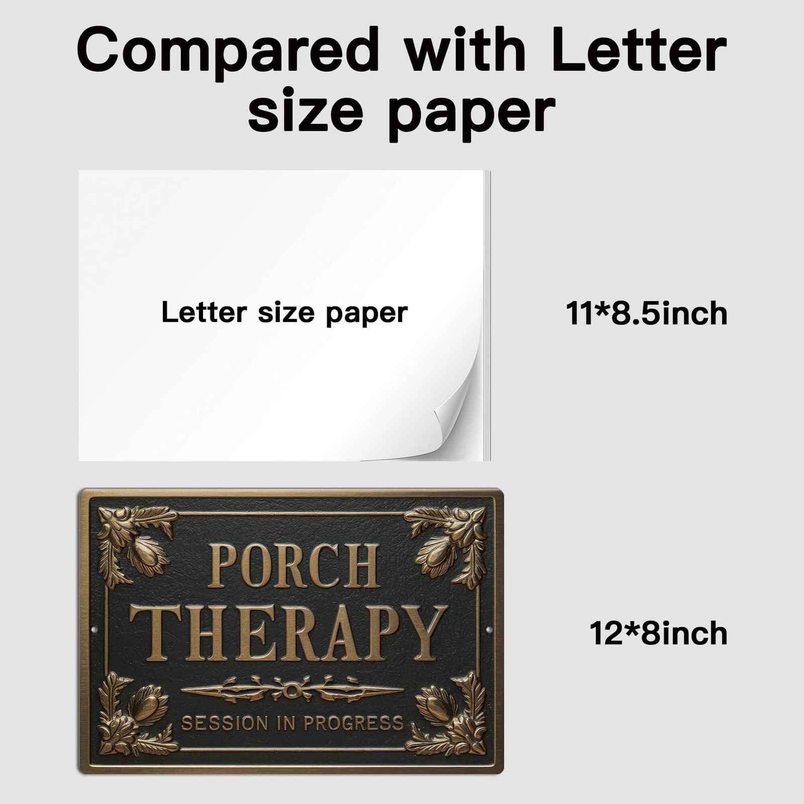 Putuo Decor Porch Therapy Tin Sign Porch Therapy Session In Progress Wall Decor