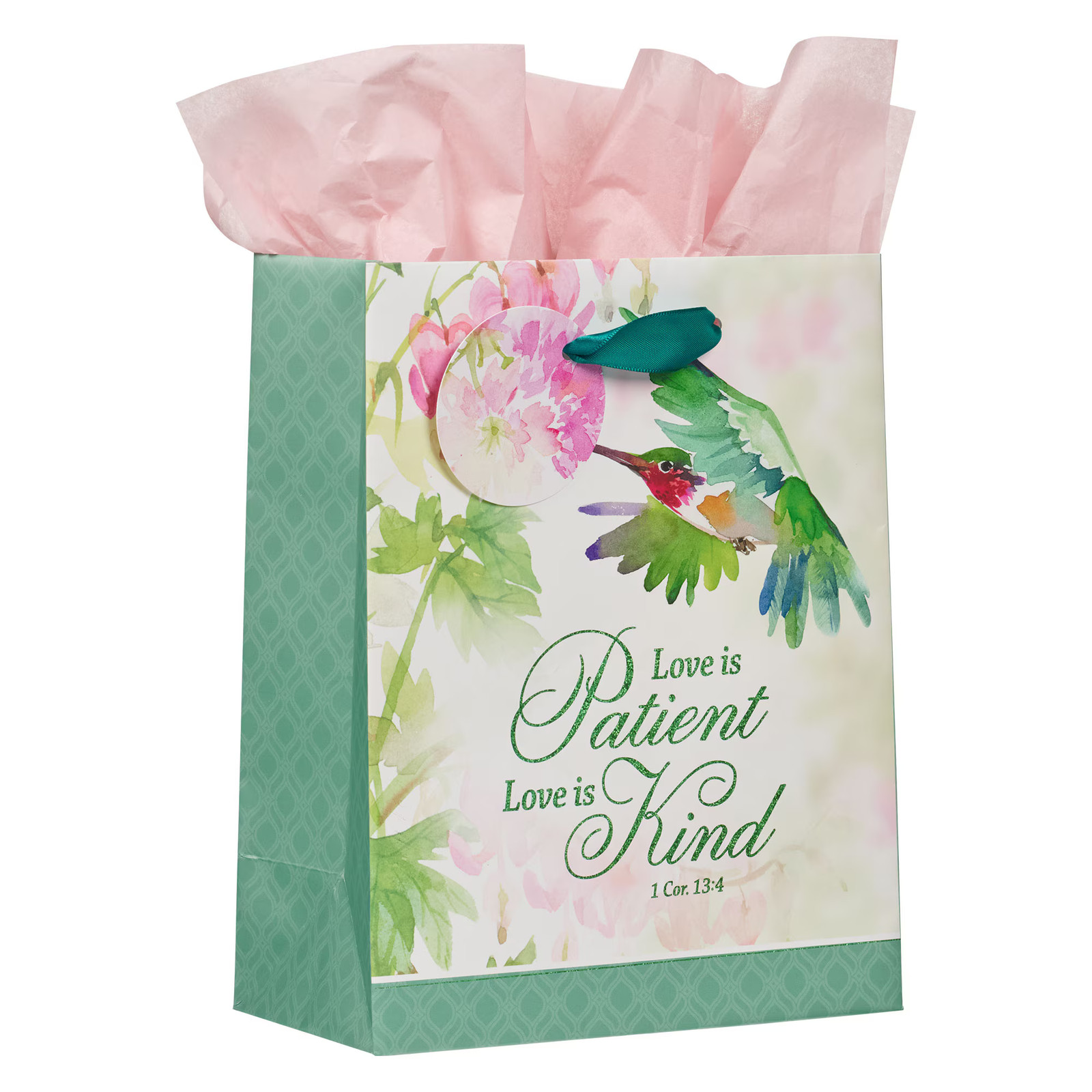 Medium Portrait Inspirational Scripture Gift Bag, Tag & Wrapping Tissue Paper