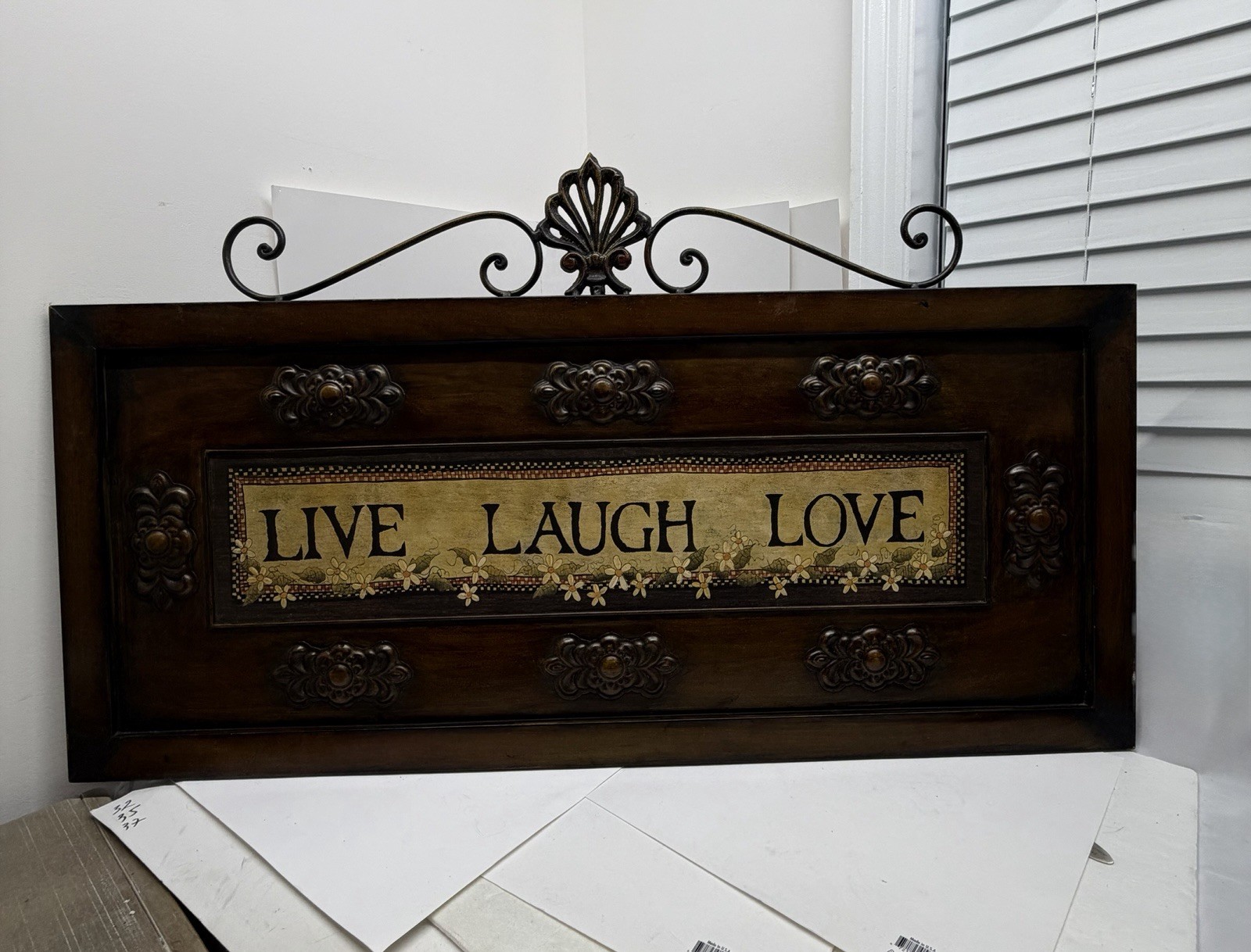 Large Metal Live Laugh Love Wall Plaque Kirkland’s Farmhouse Wall Decor