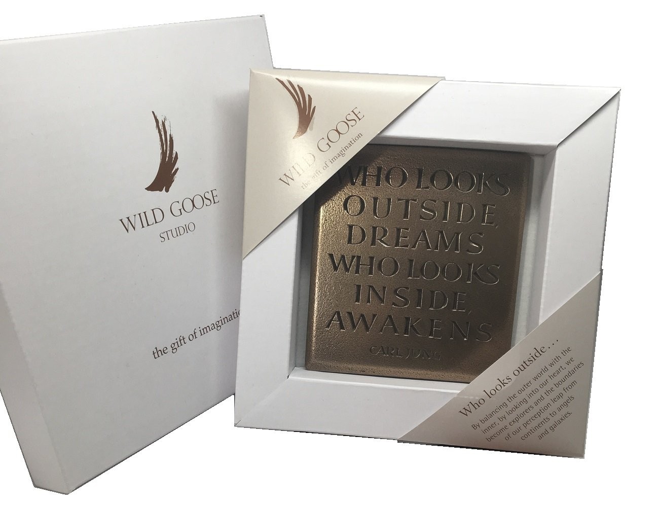 Inspirational Quote Plaque 5×5 Bronze Wall Hanging Made in Ireland