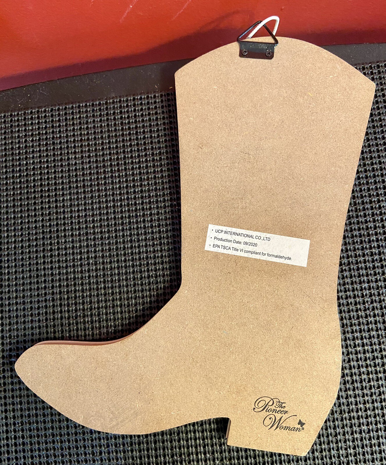 Welcome Door Wall Hang Home The Pioneer Woman Boot Wooden 11 Inches