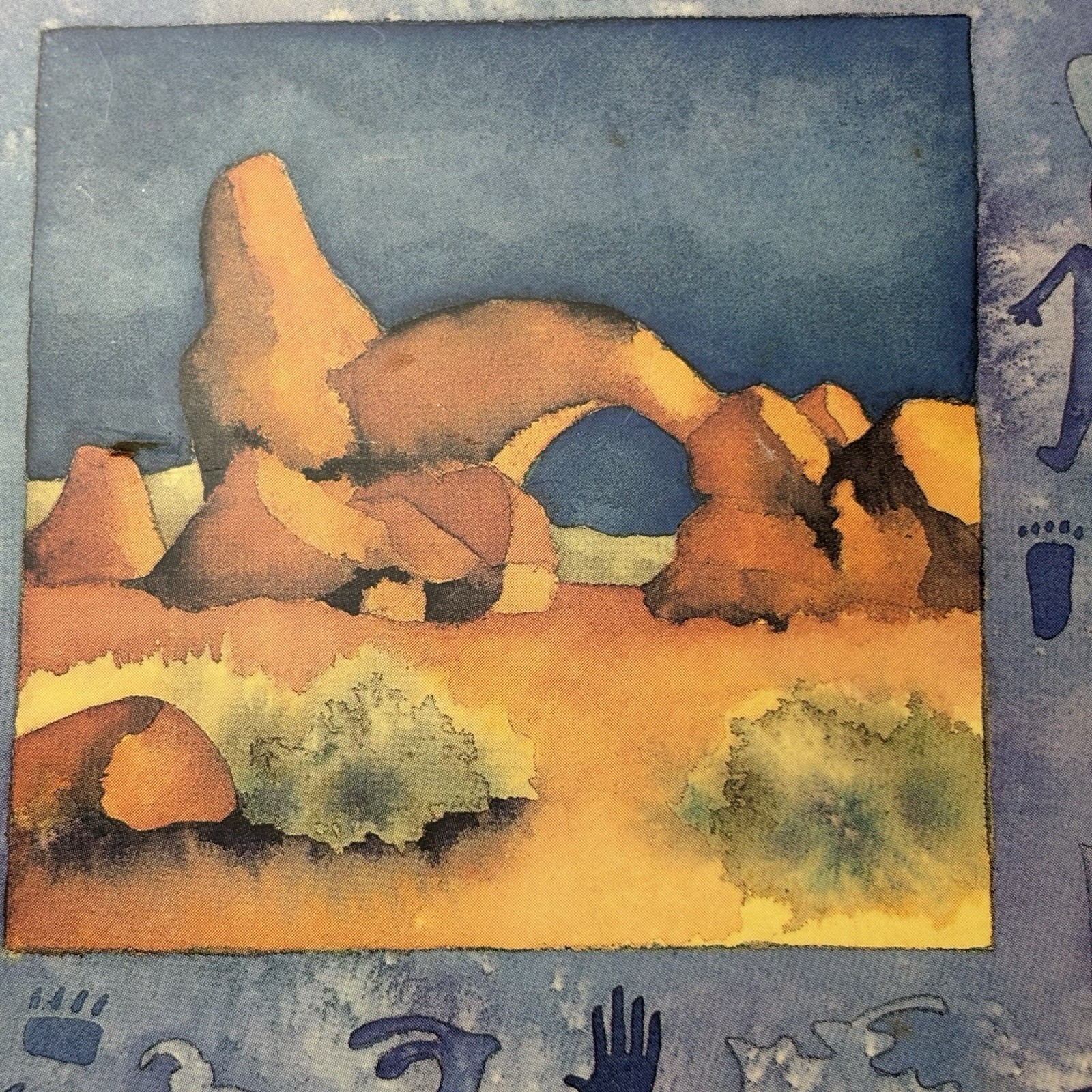 Kathy KD Cooney Pertroglyphs Rocks Wall Plaques Southwest Scenes