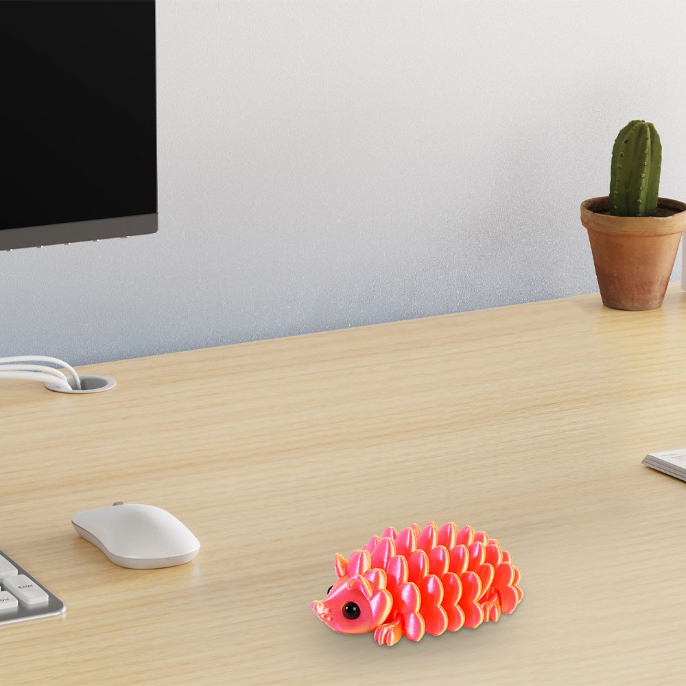 3D Printed Hedgehog Figurine – Versatile Indoor & Outdoor Home Desk Decor JQ