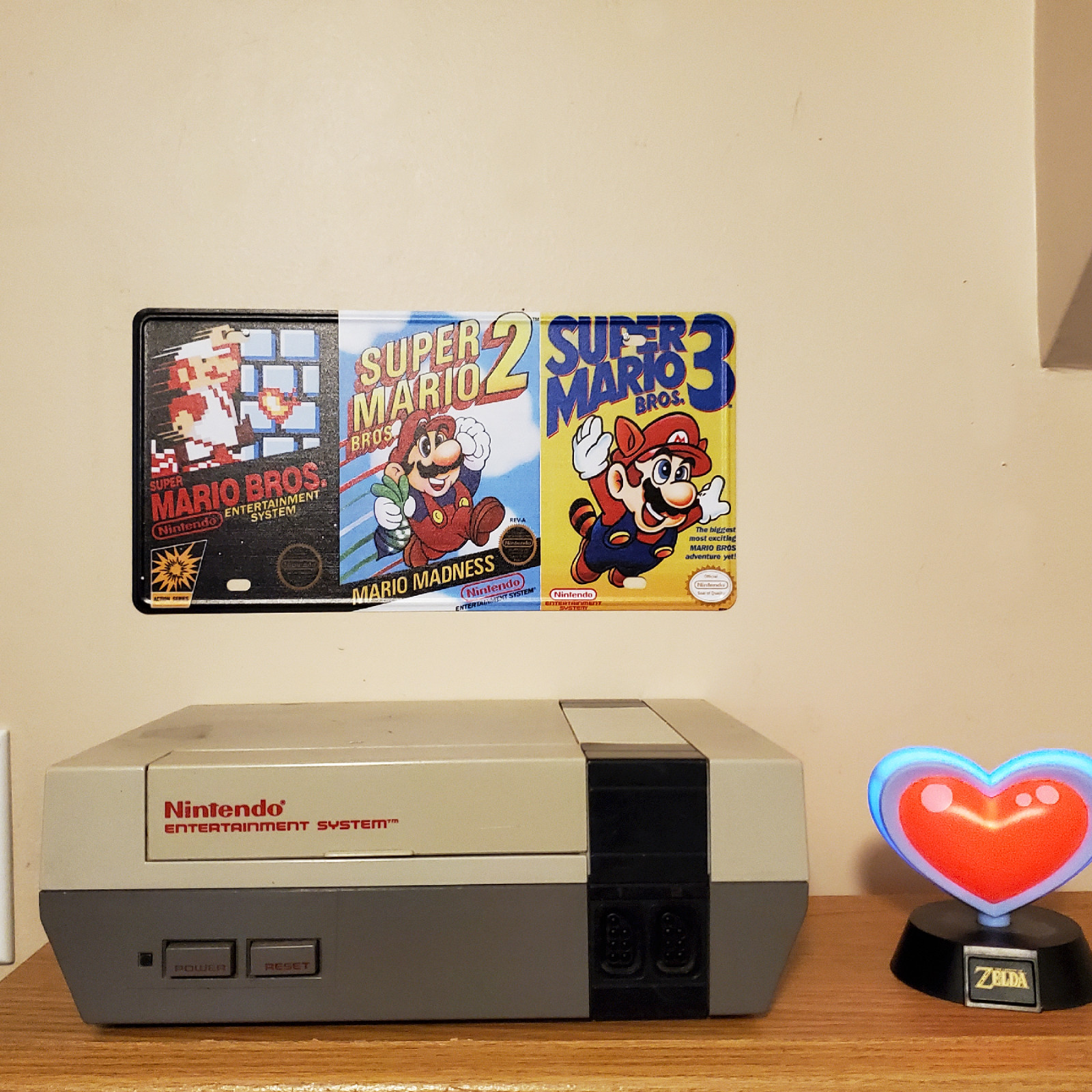 6×12 inch license plate Nintendo metal signs retro wall art NES Mario Zelda