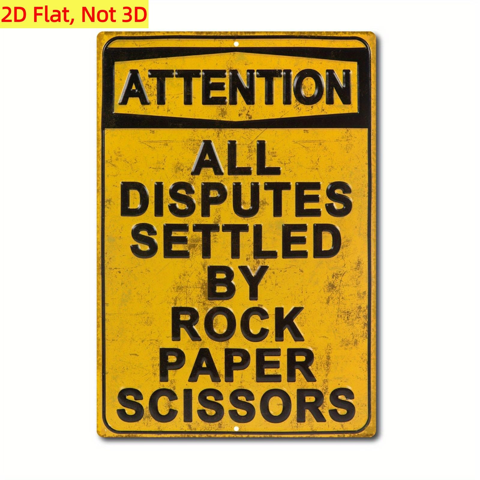Faded Antique Bold Black Font Funny Dispute Sign Man Cave Wall Ornament