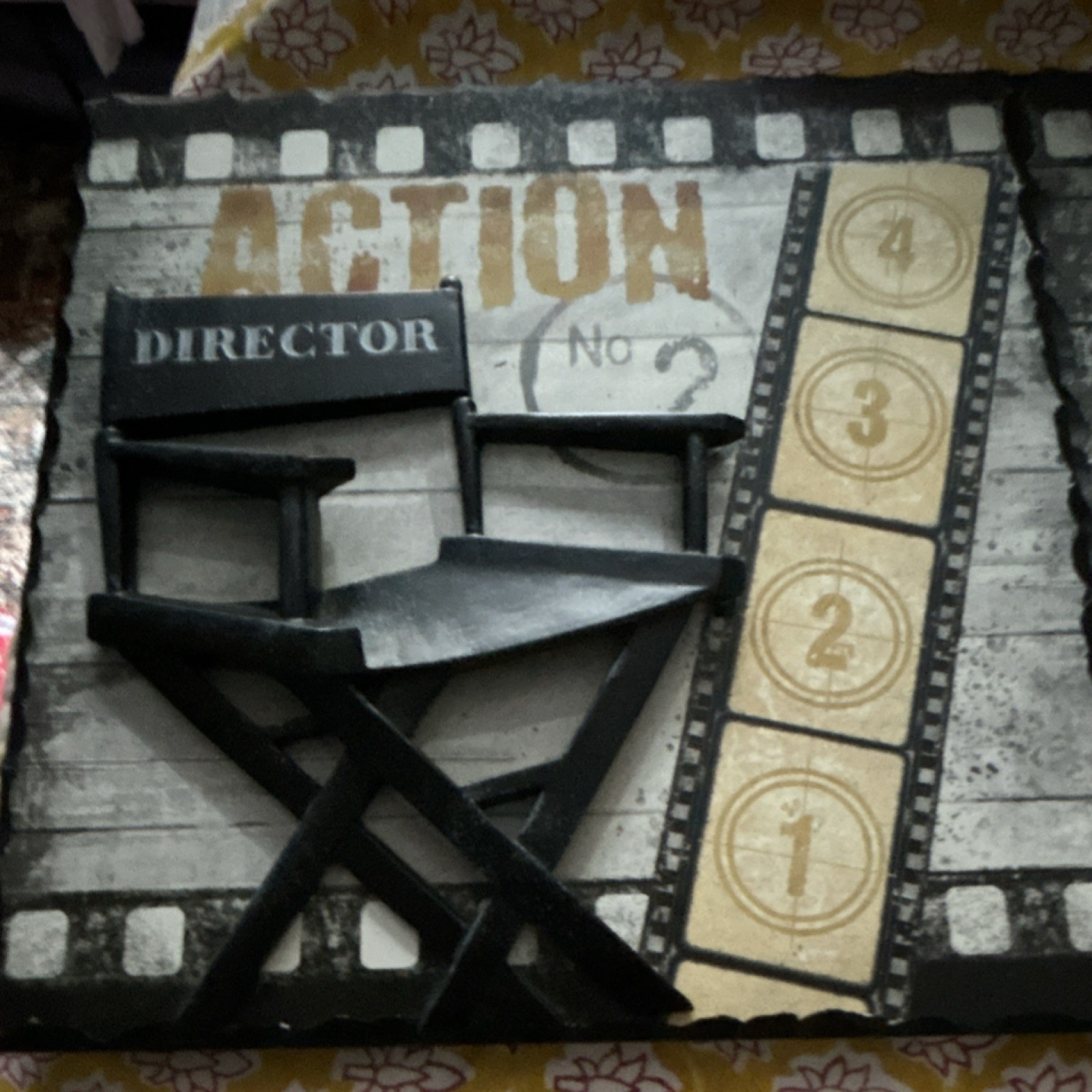 2pc Movies & TV Wood Wall Plaque Signs, 3D Effect, Horizontal Rectangle