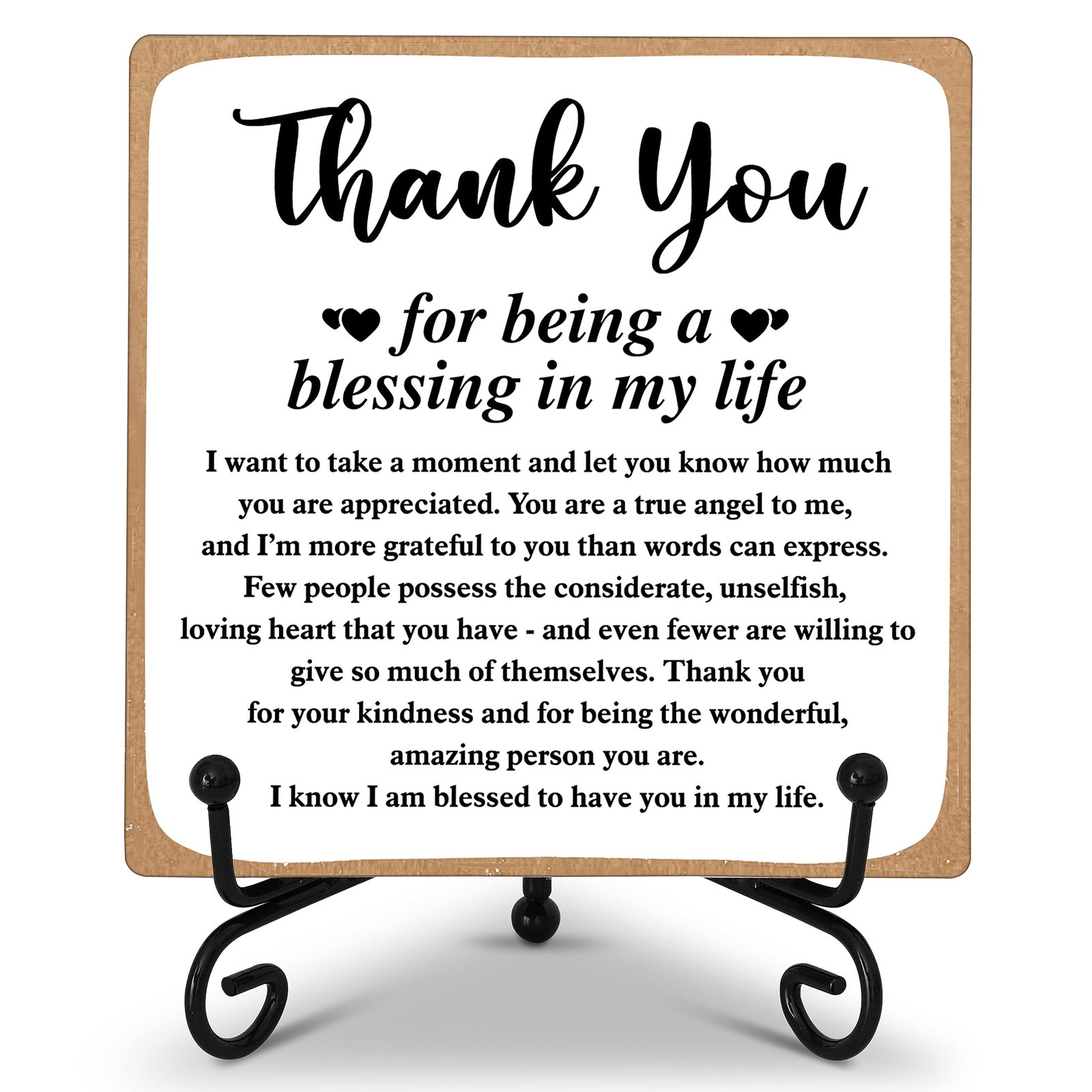 Thank You Gifts for Women Men Friends Mom, Thank You for Being a Blessing in My