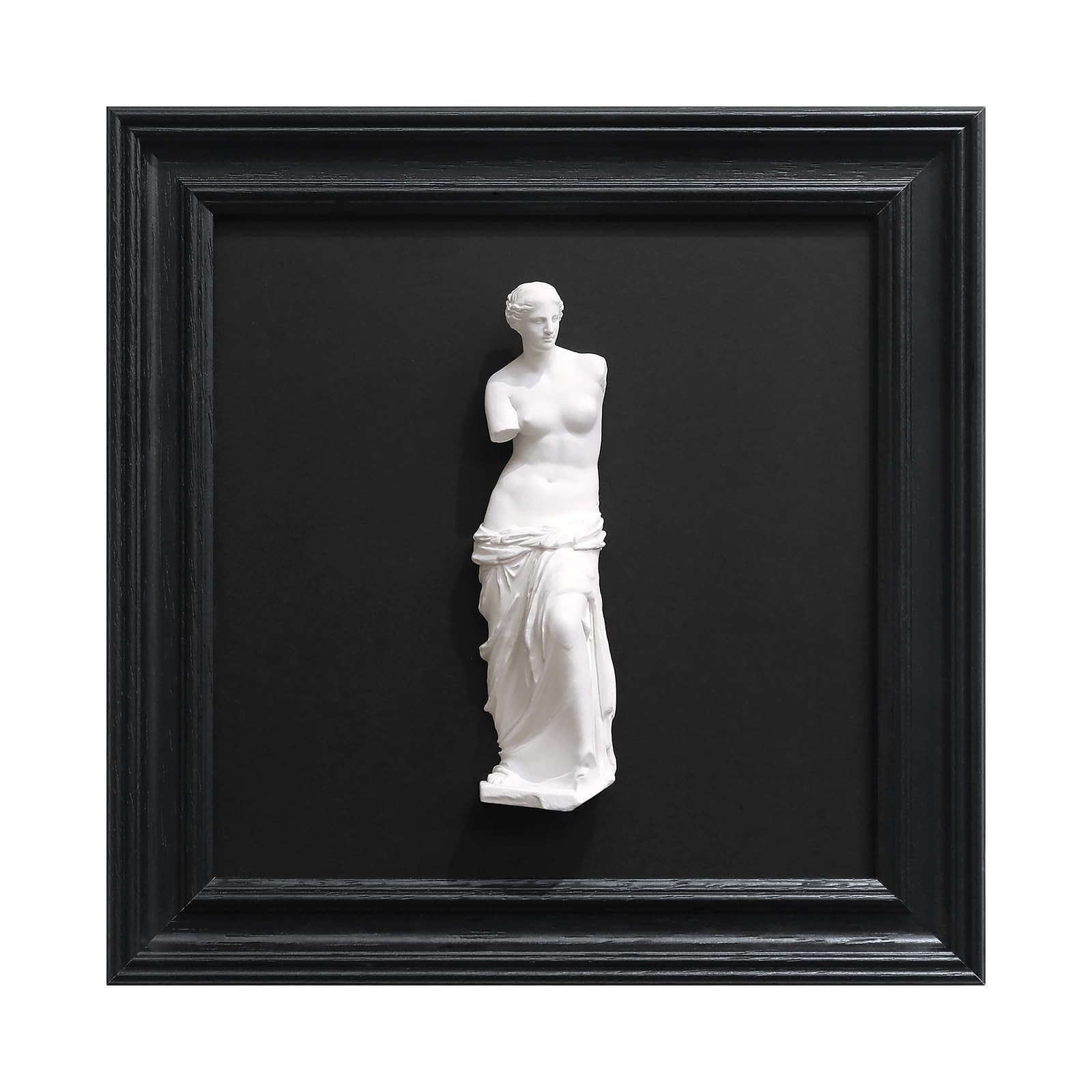 FOLKOR LIFE Greek Venus Plaster Wall Sculpture Framed