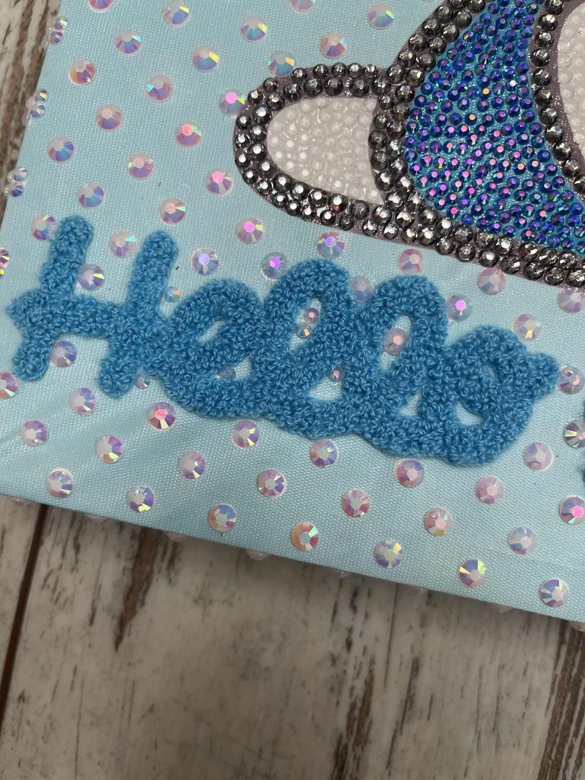 Handmade Hello Kitty Rhinestone Canvas Wall Art Decor Sanrio