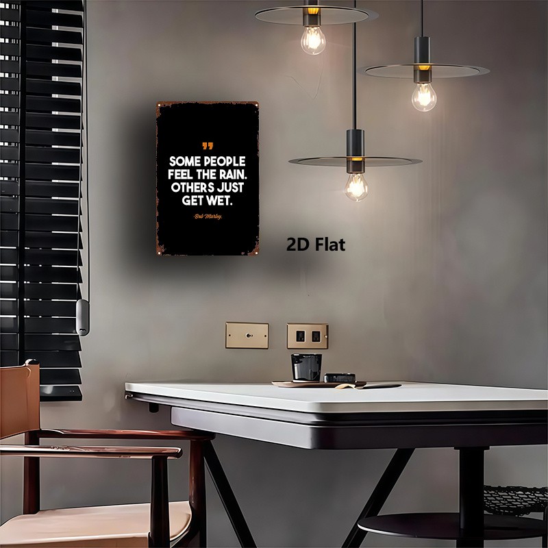 Bob Marley Metal Sign 8×12 inches 2D Flat Wall Art