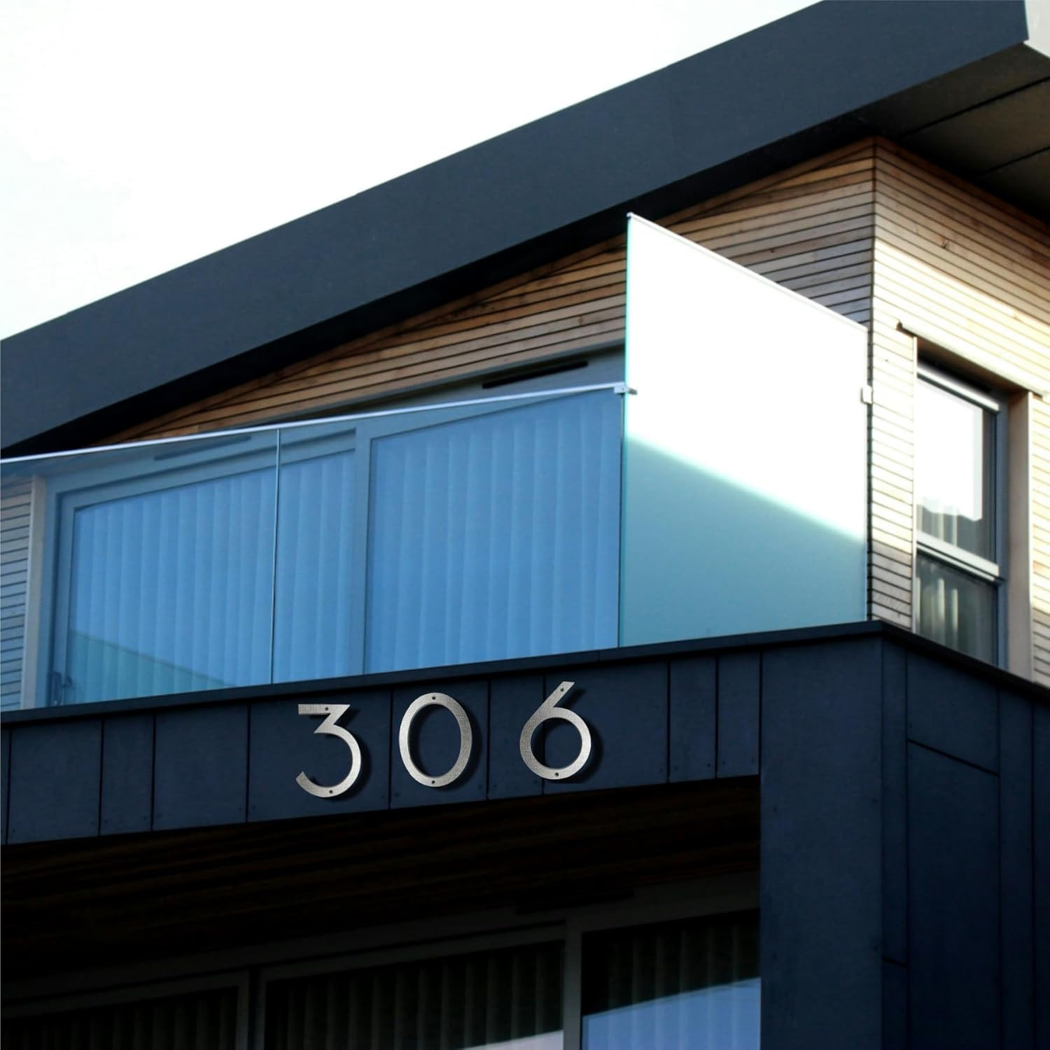 8 Inch Floating Modern House Numbers for outside Large House Numbers for Outside