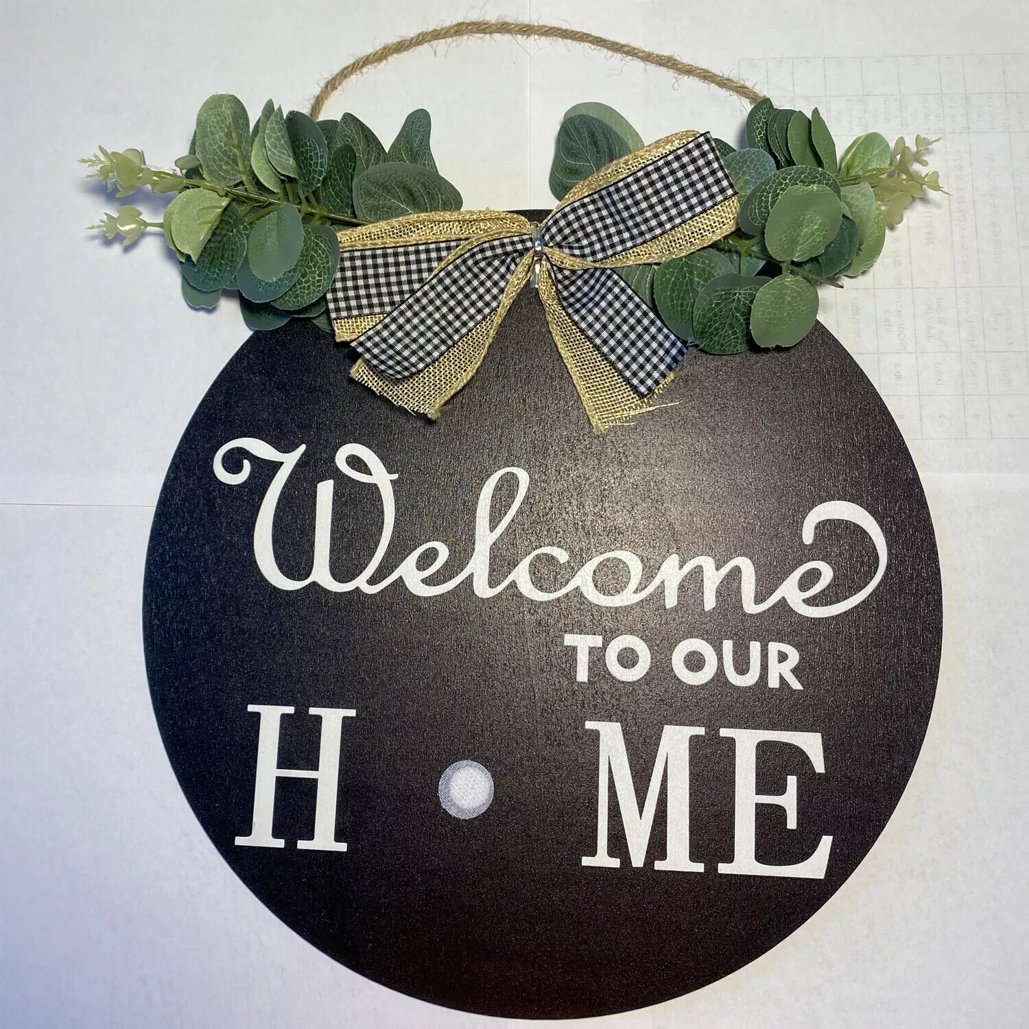 Front Door Welcome Sign Interchangeable Hanging Wreath Outdoor Wall Decor Spring
